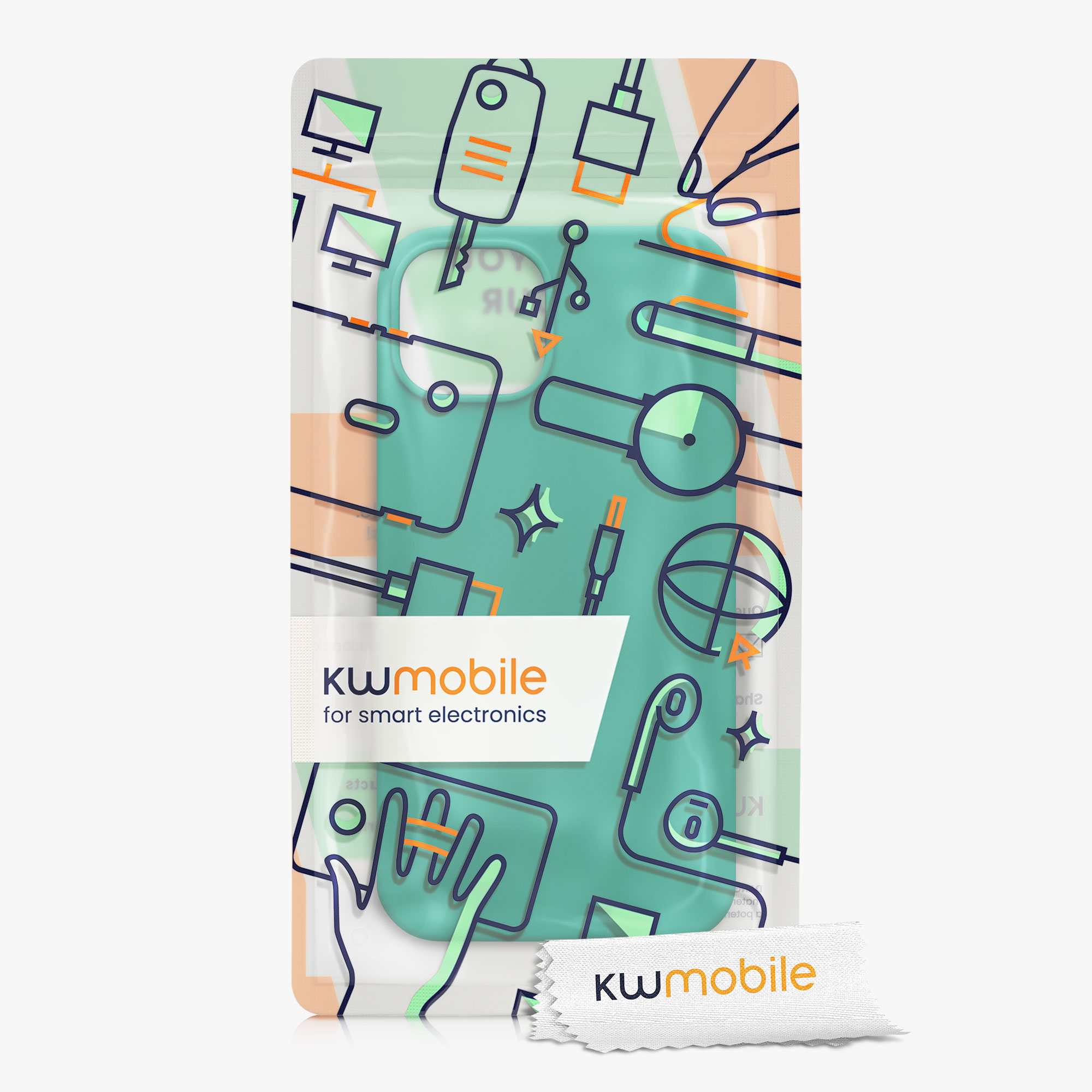 Kryt kwmobile slim iPhone 14 zelená