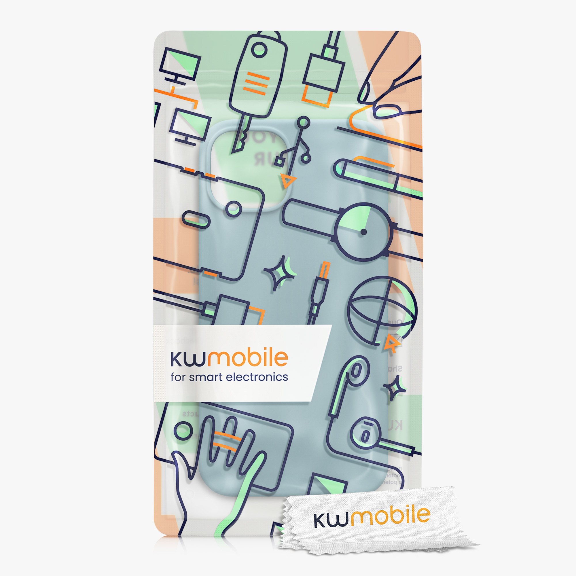Kryt kwmobile slim iPhone 14 Antique Stone
