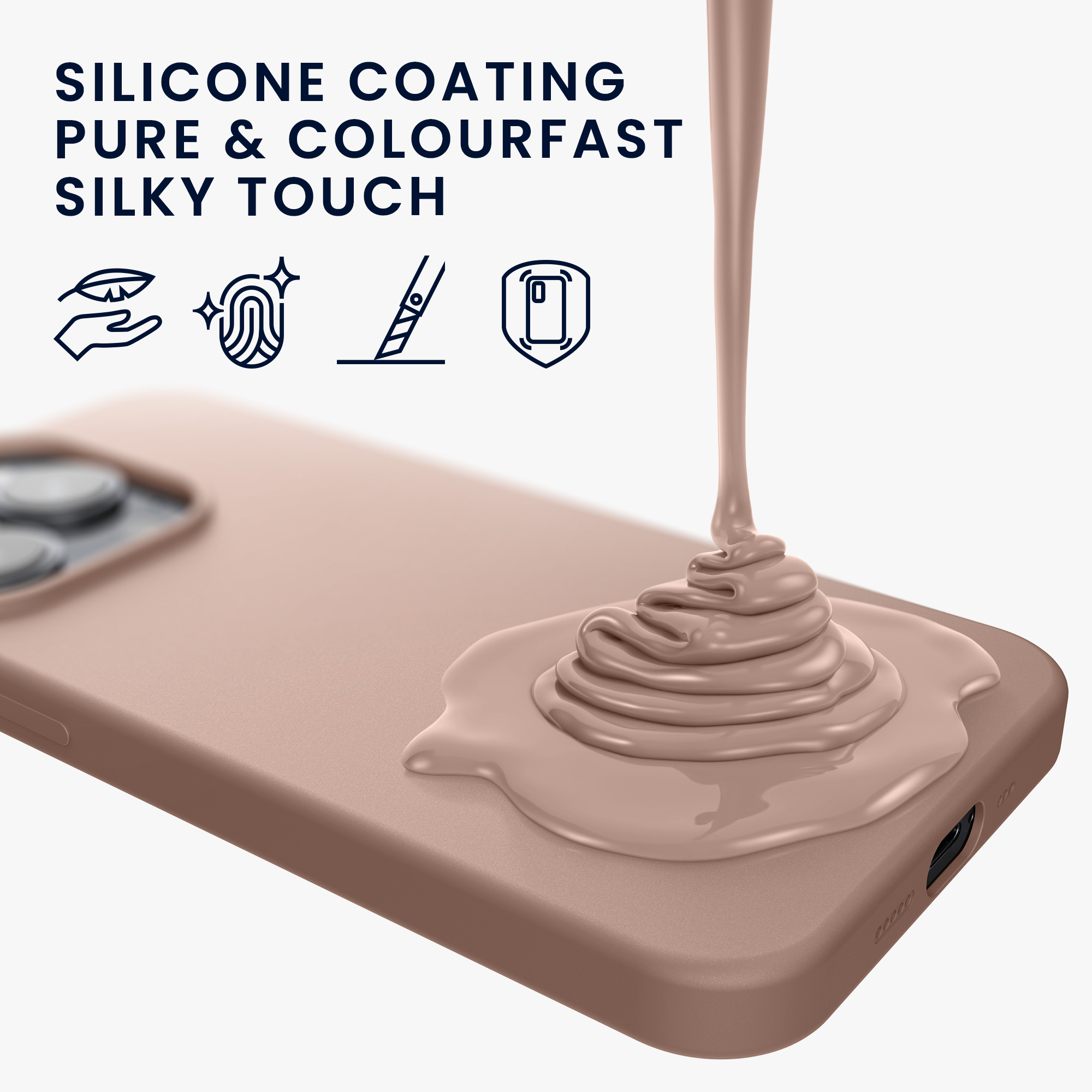 Kryt kwmobile slim iPhone 14 Pro růžová