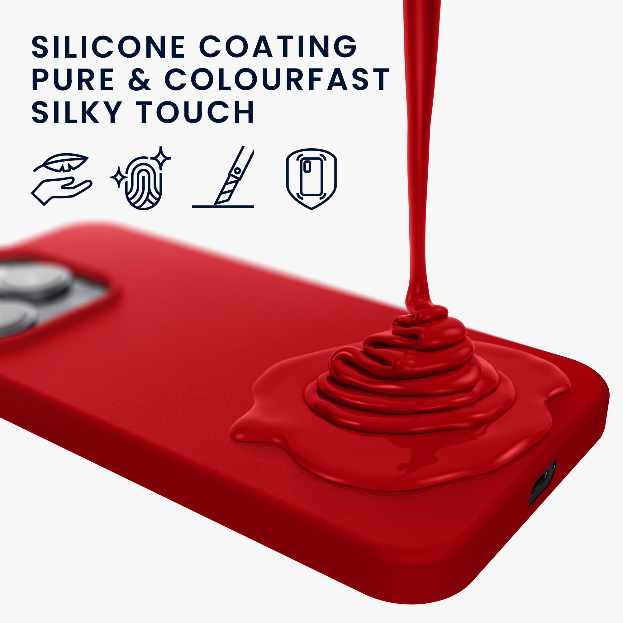 Kryt kwmobile slim iPhone 14 Pro Sweet Cherry