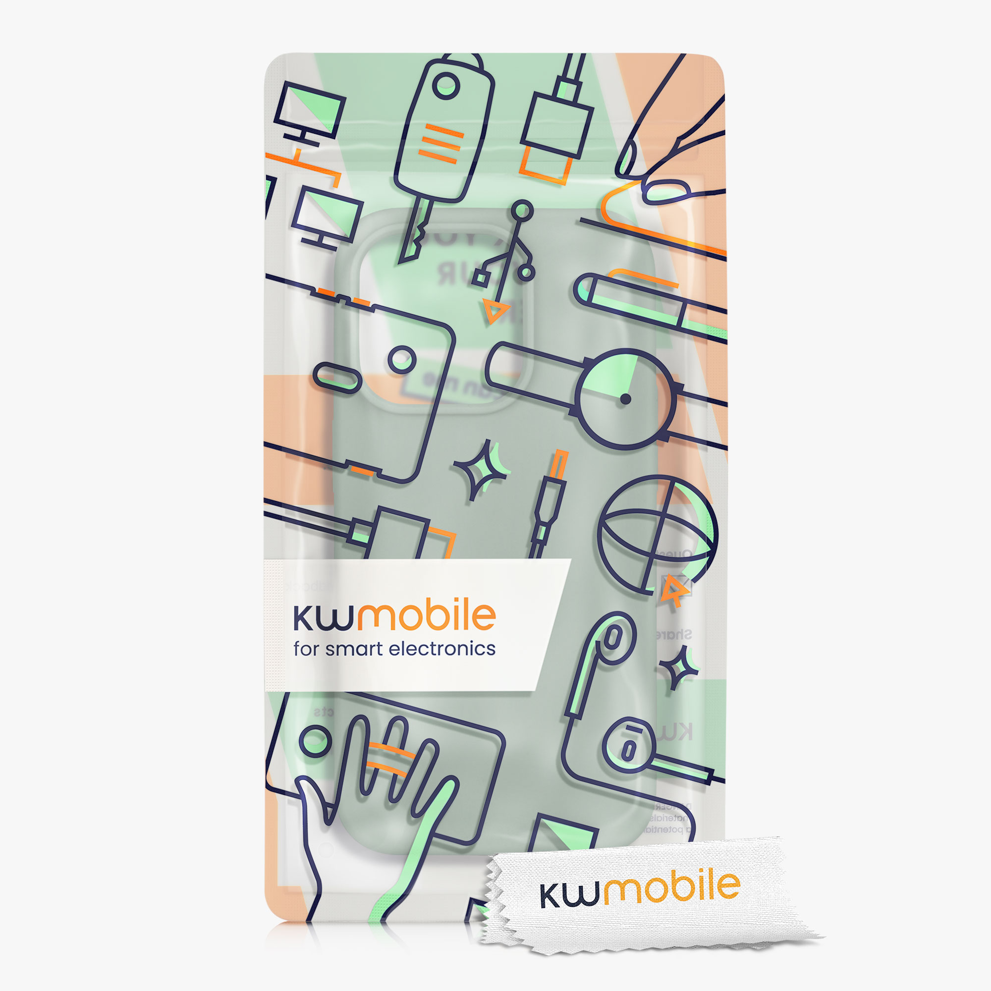 Kryt kwmobile slim iPhone 14 Pro zelená