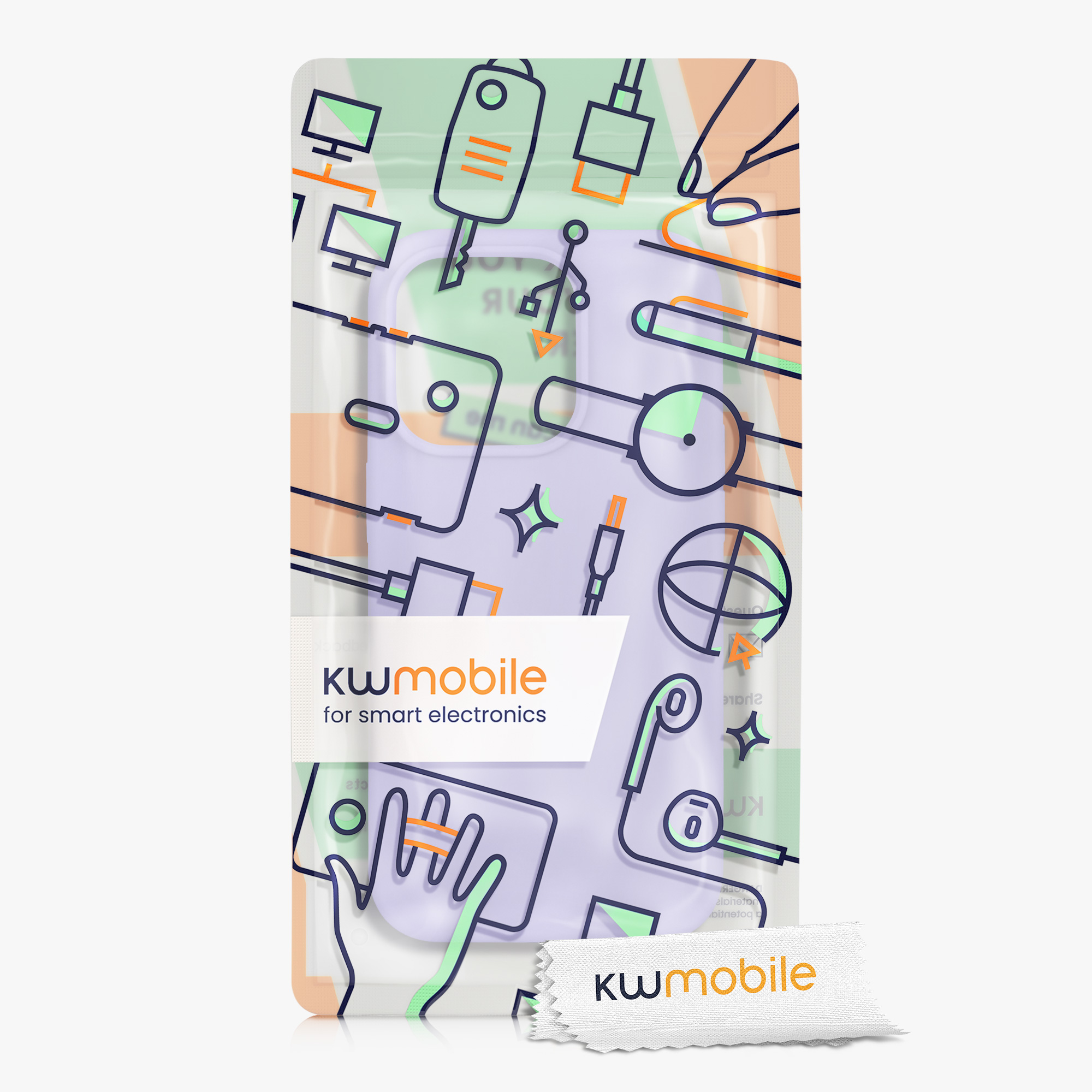 Kryt kwmobile slim iPhone 14 Pro levandulová