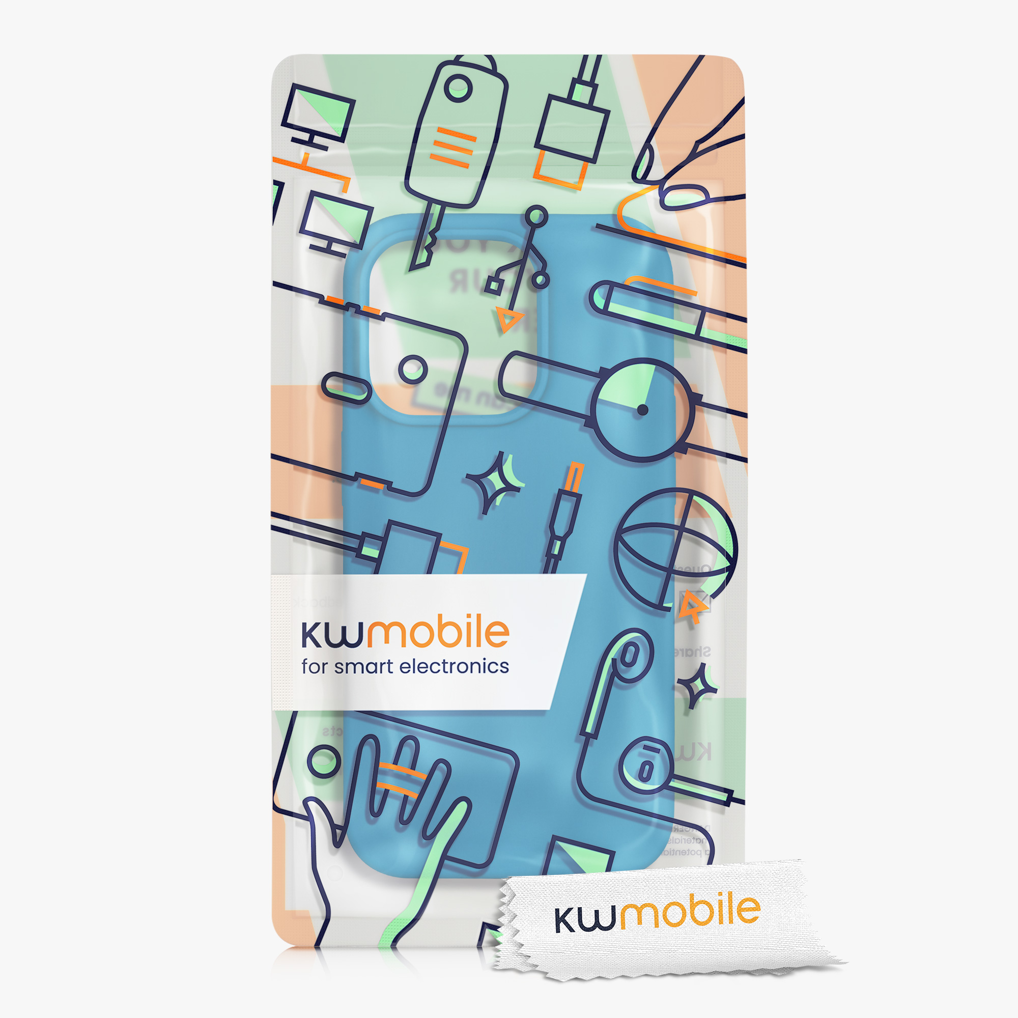 Kryt kwmobile slim iPhone 14 Pro modrá