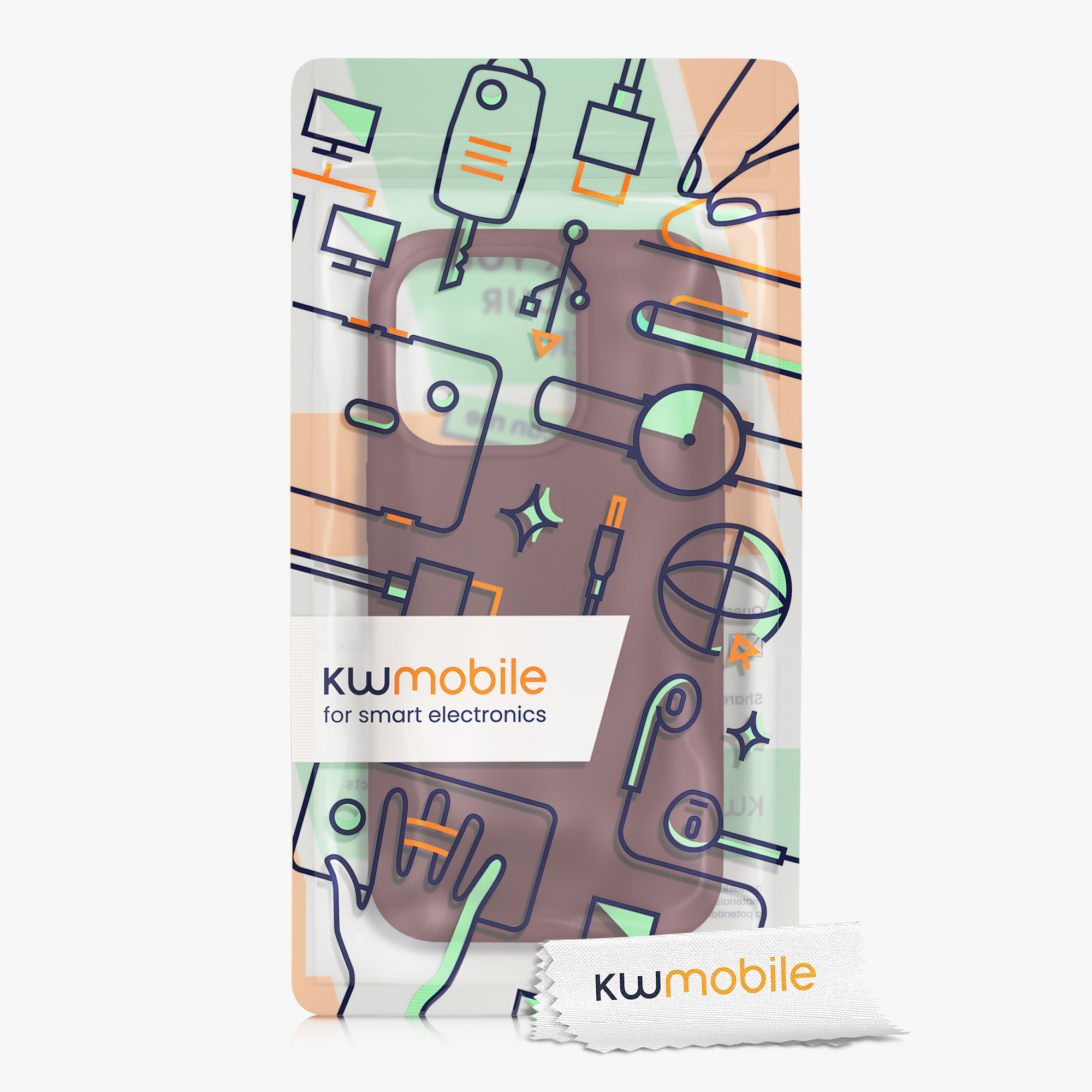 Kryt kwmobile slim iPhone 14 Pro vínově fialová