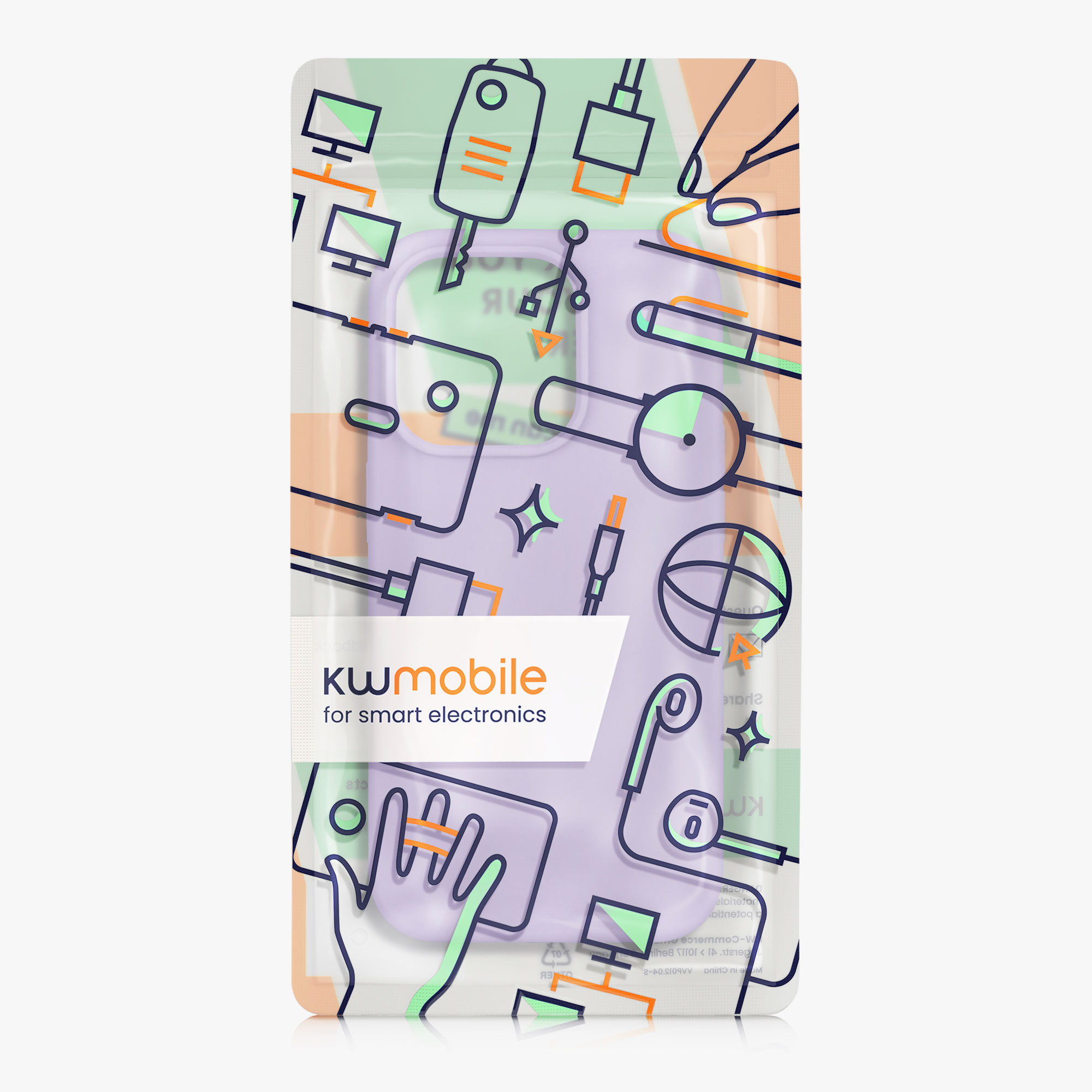 Kryt kwmobile slim iPhone 14 Pro fialová