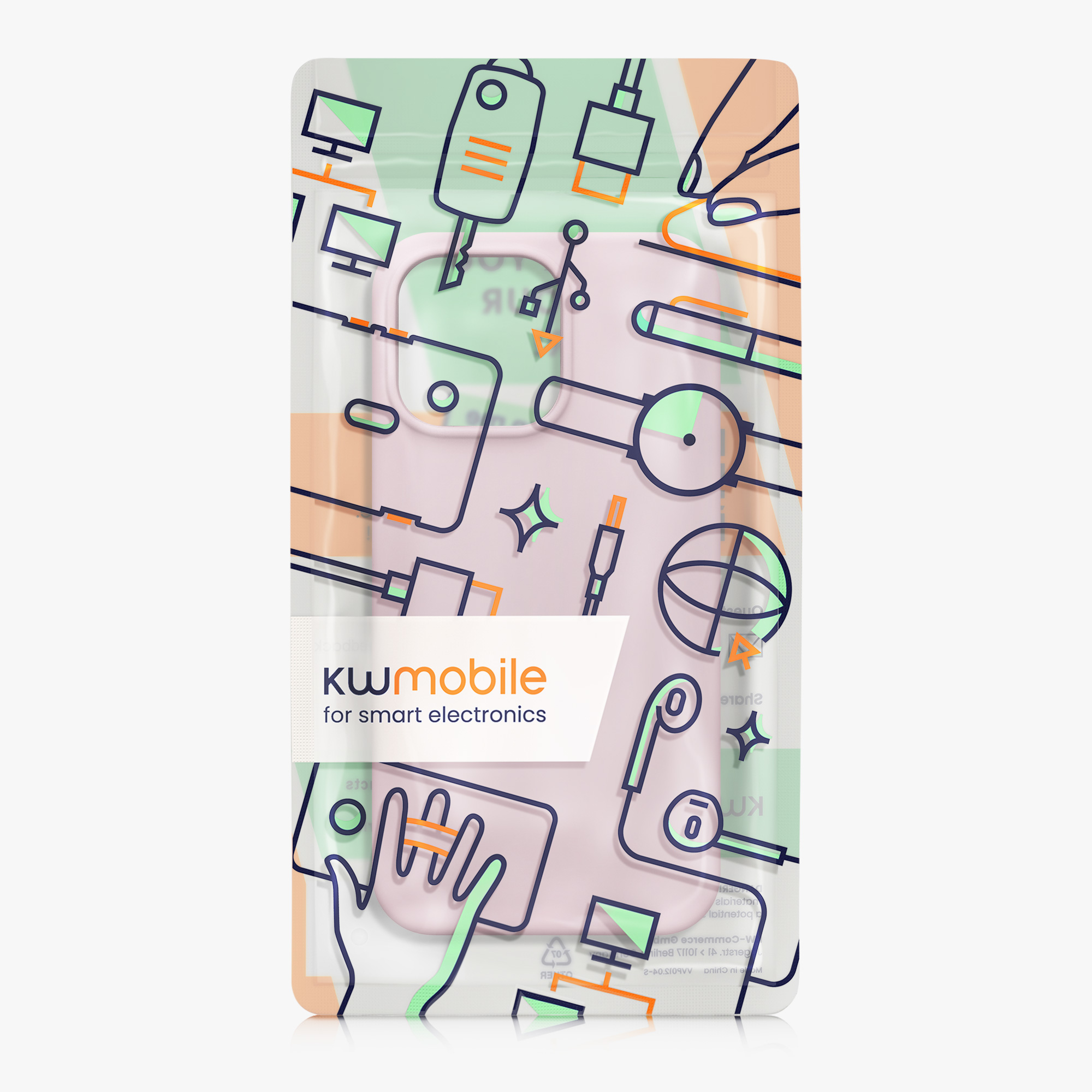 Kryt kwmobile slim iPhone 14 Pro Max Mauve