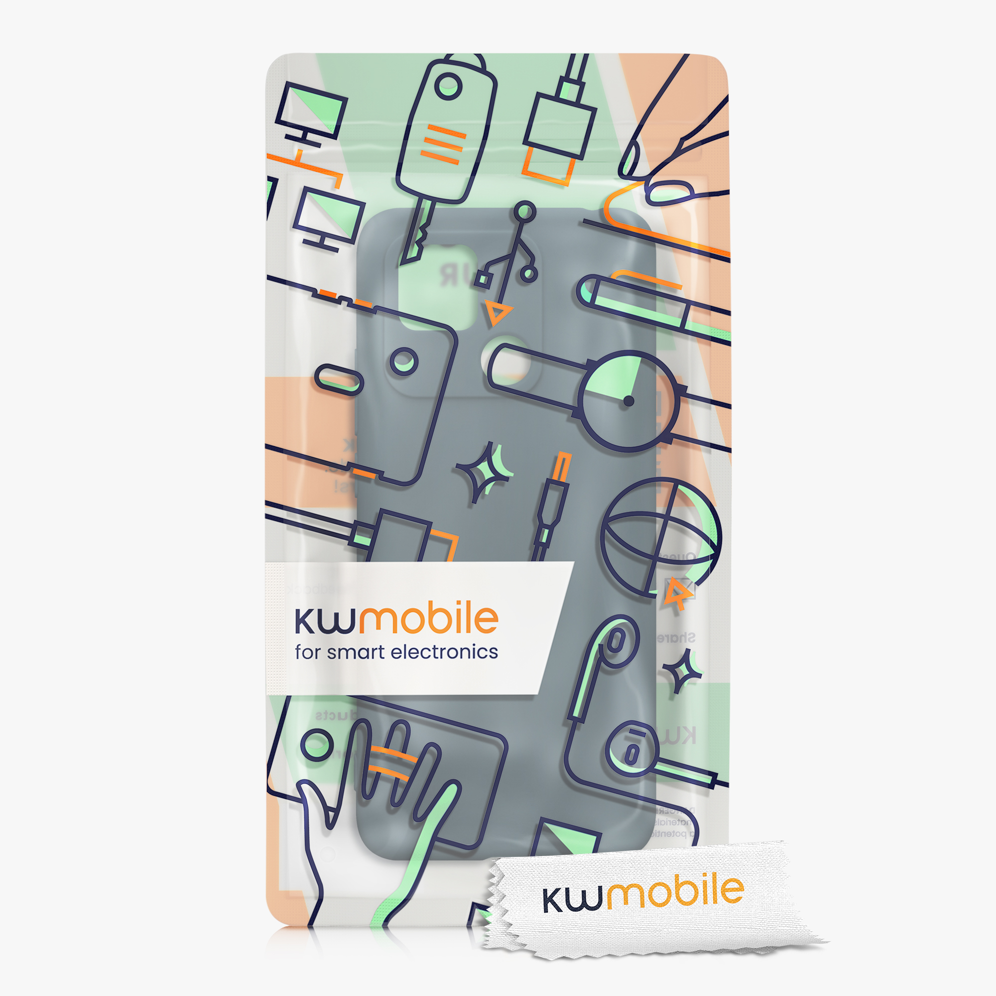 Kryt Xiaomi Redmi 10C silikonový TPU tmavá břidlice kwmobile