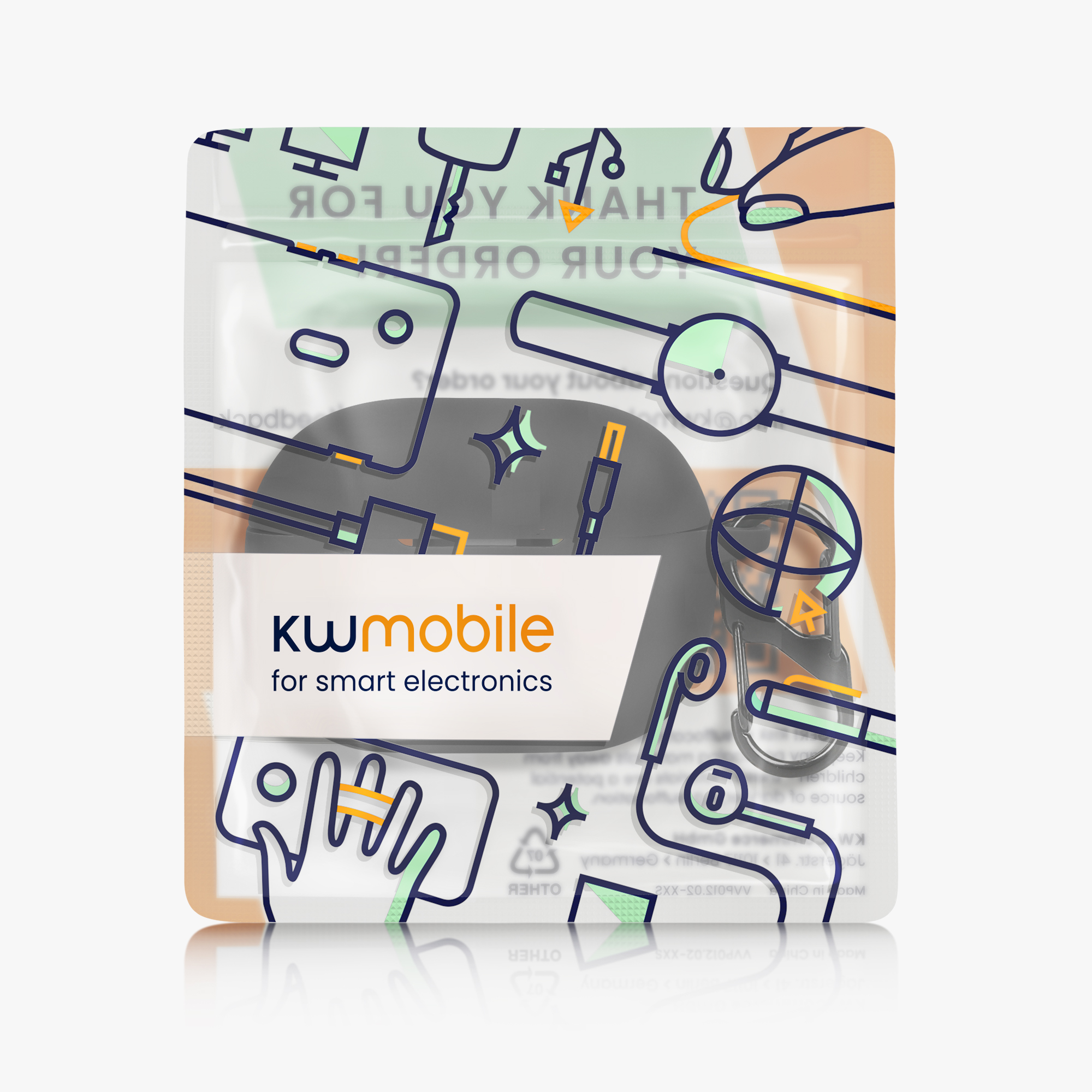 Silikonový obal nabíjecí pouzdro sluchátka Xiaomi Redmi Buds 4 Pro černá kwmobile