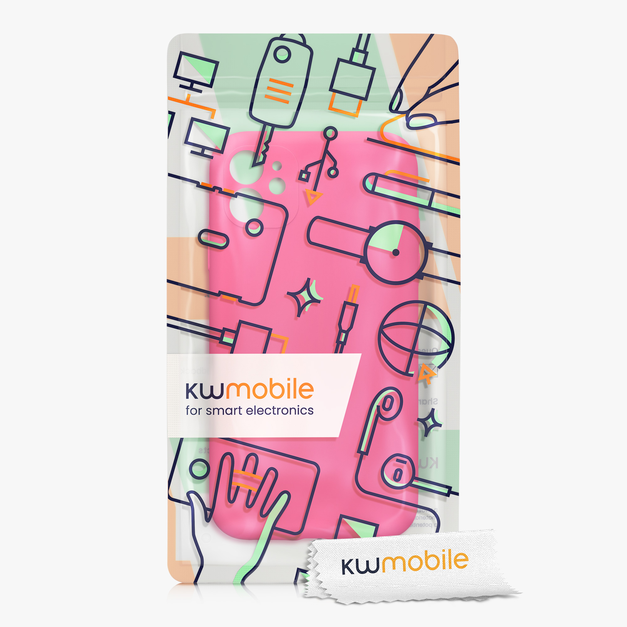 Kryt na mobil kwmobile iPhone 11 Case - neonově růžová