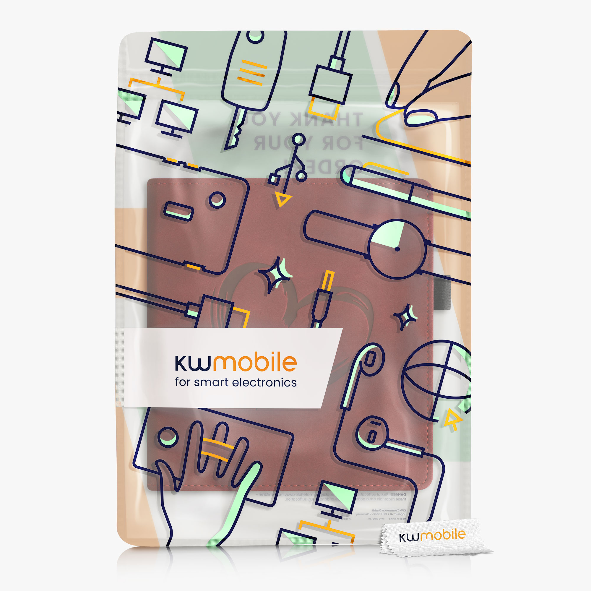 Pouzdro na čtečku kwmobile pro Amazon Kindle Oasis 10. Generation - tmavě červená