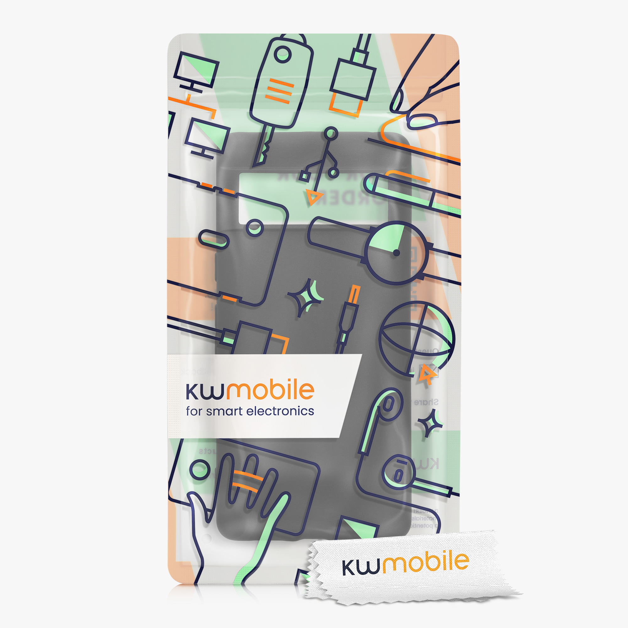 Silikonový kryt kwmobile pro Google Pixel 7 - černá