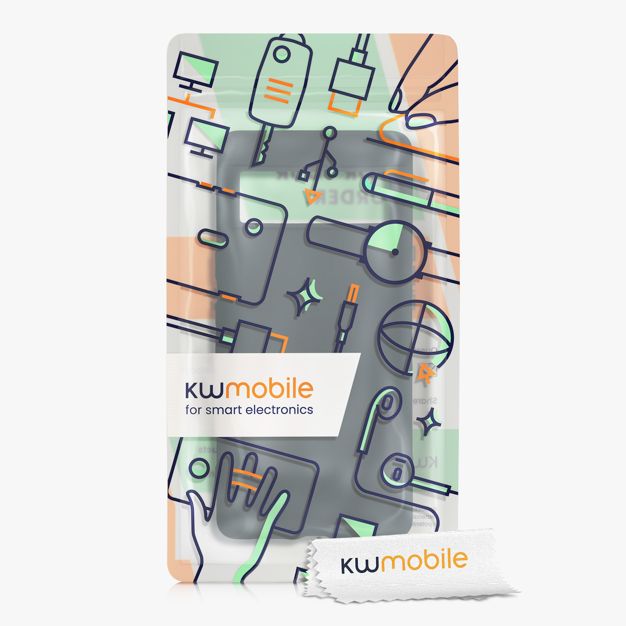 Silikonový kryt kwmobile pro Google Pixel 7 - tmavě šedá