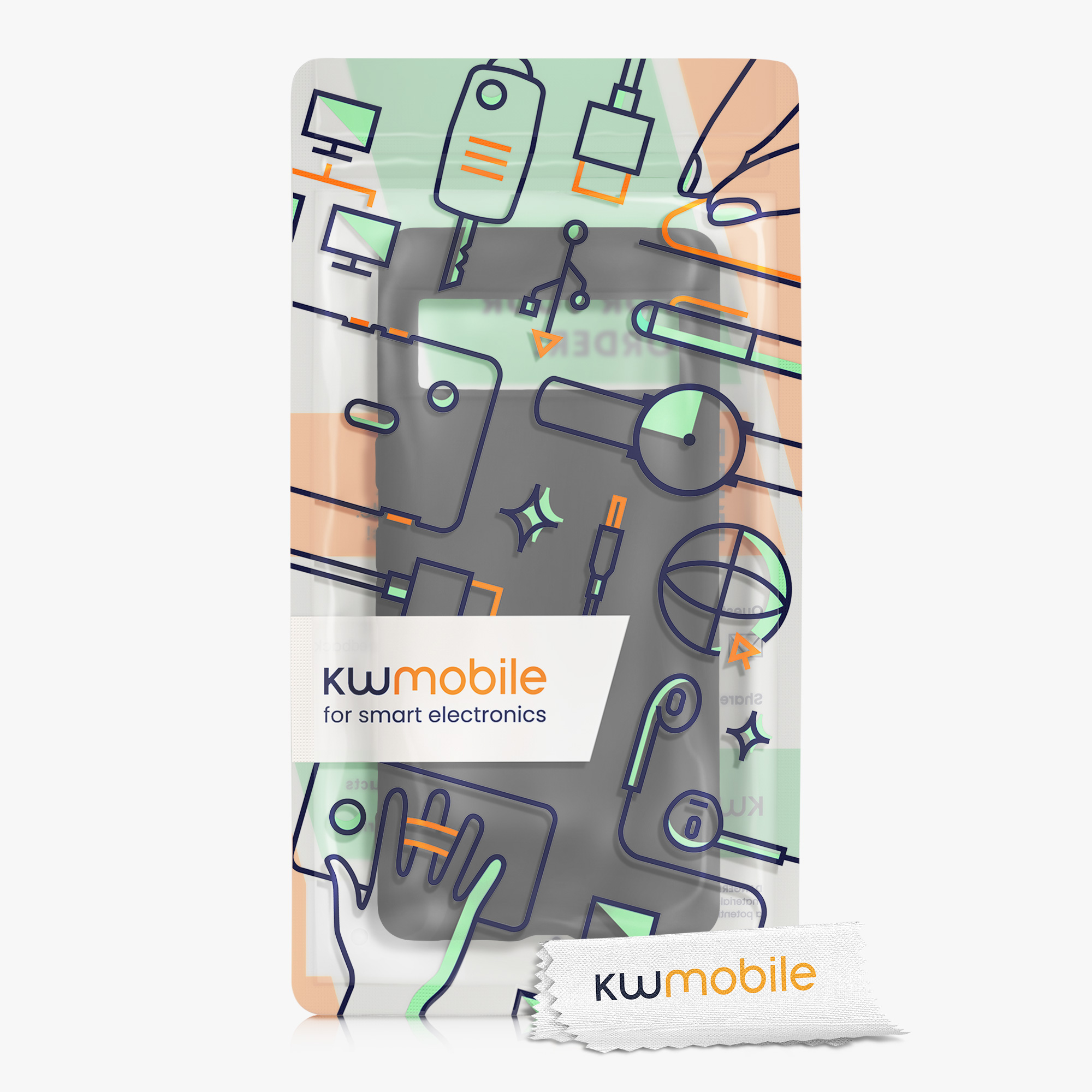 Silikonový kryt kwmobile pro Google Pixel 7 - černá matná