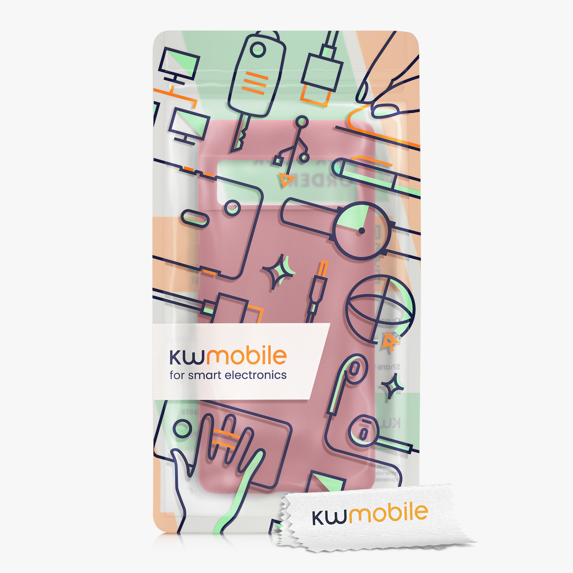 TPU kryt kwmobile Google Pixel 7 Pro - Dark Rose