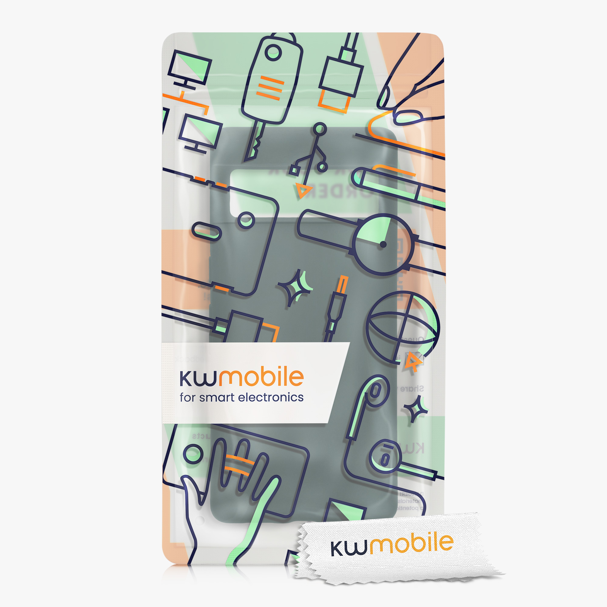 TPU kryt kwmobile Google Pixel 7 Pro - Moss Green bezdrát. nabíjení