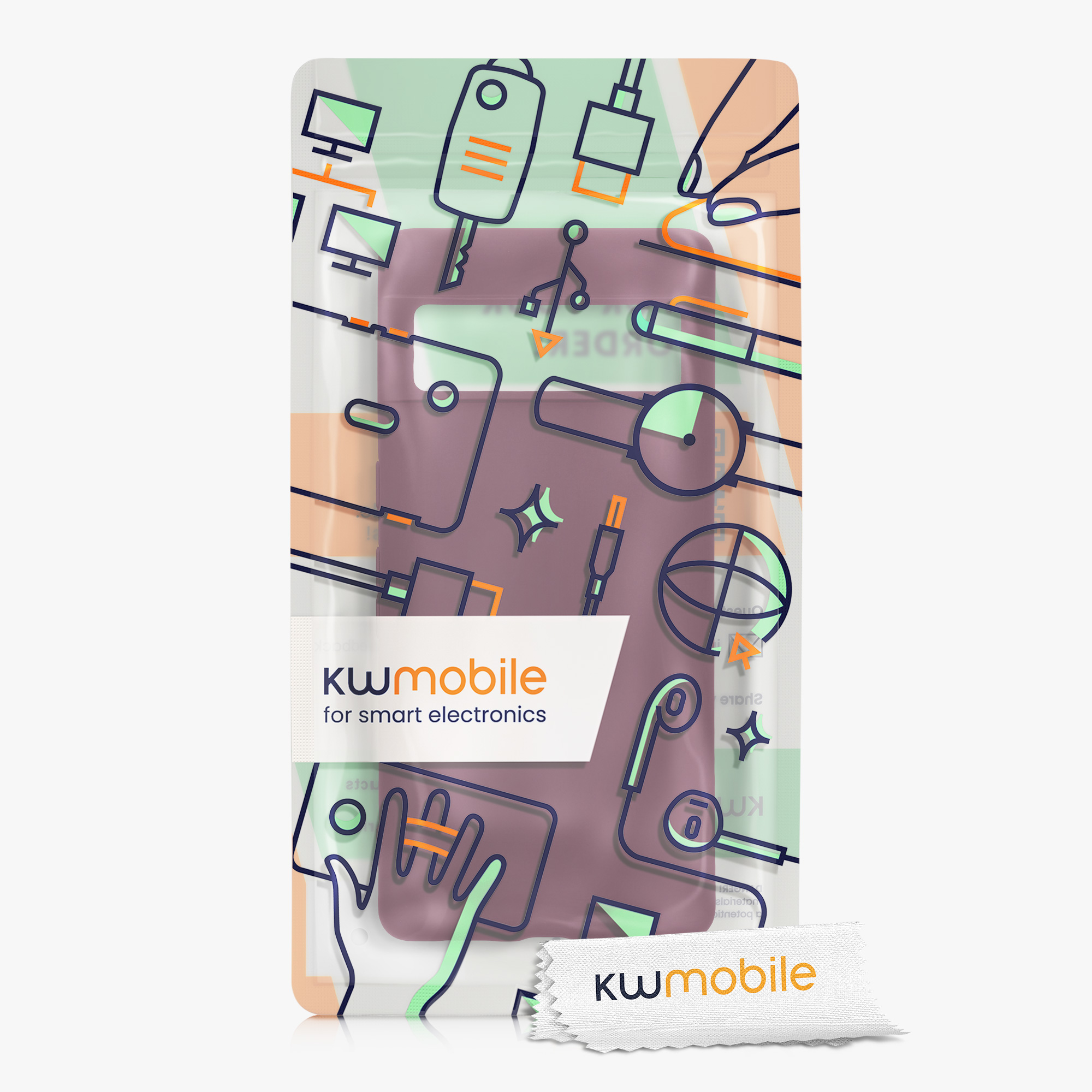 TPU kryt kwmobile Google Pixel 7 Pro - vínově fialový
