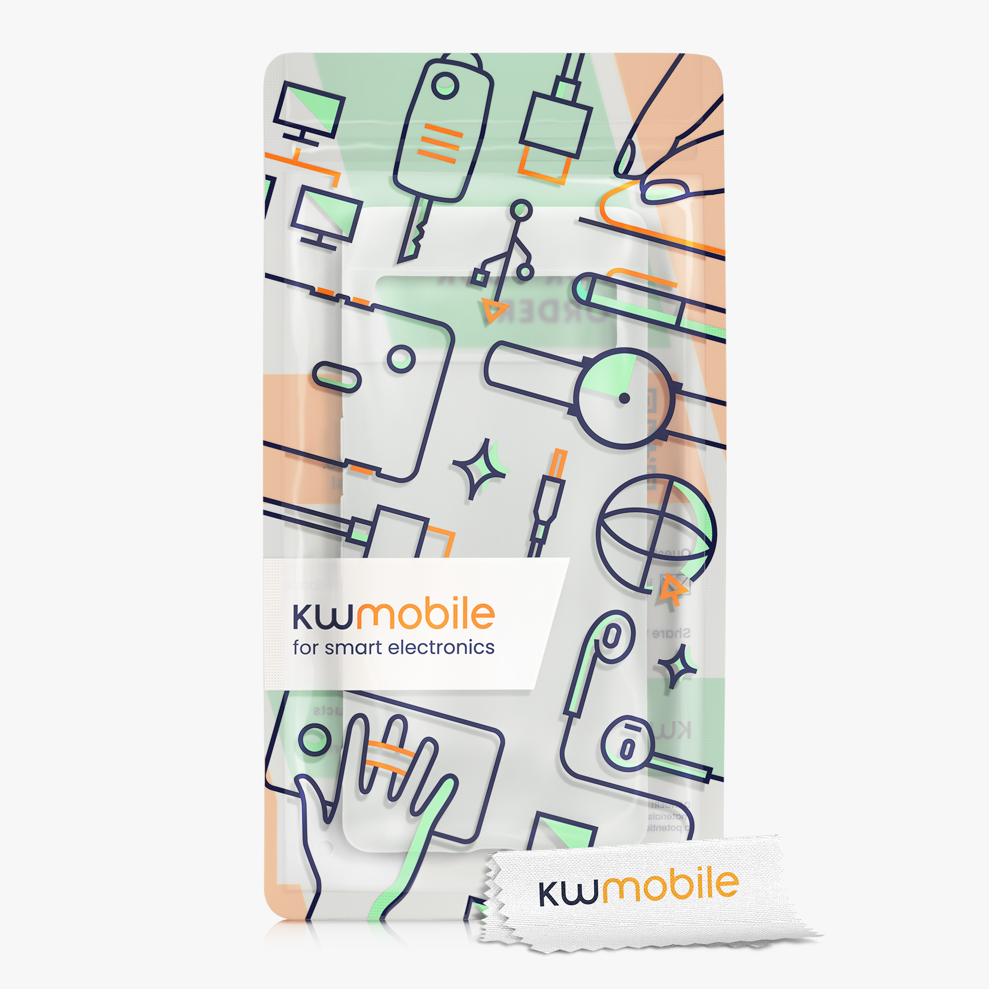 TPU kryt kwmobile Google Pixel 7 Pro - White Matte bezdrát. nabíjení