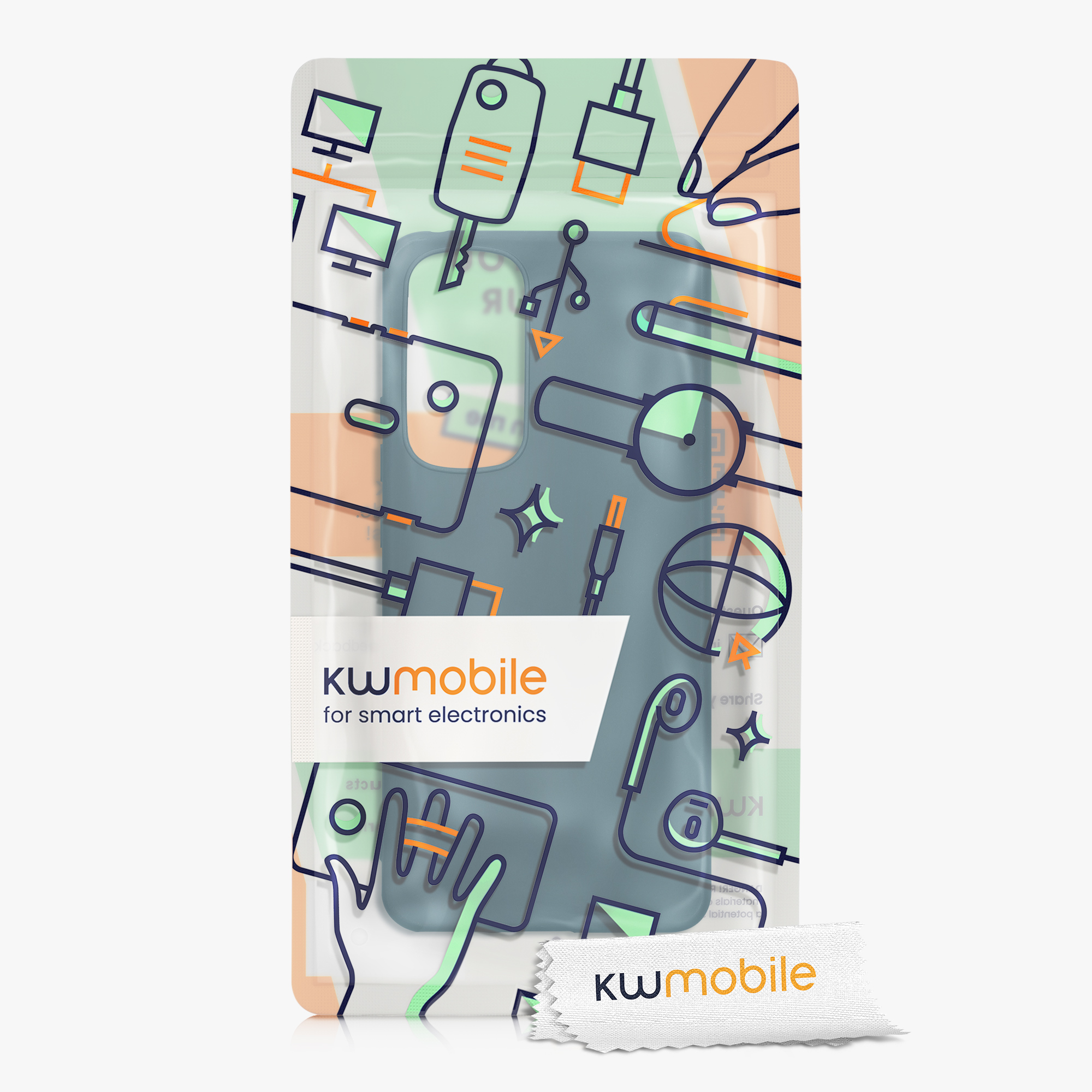 TPU kryt na mobil Motorola Edge 30 kwmobile TPU petrolejový