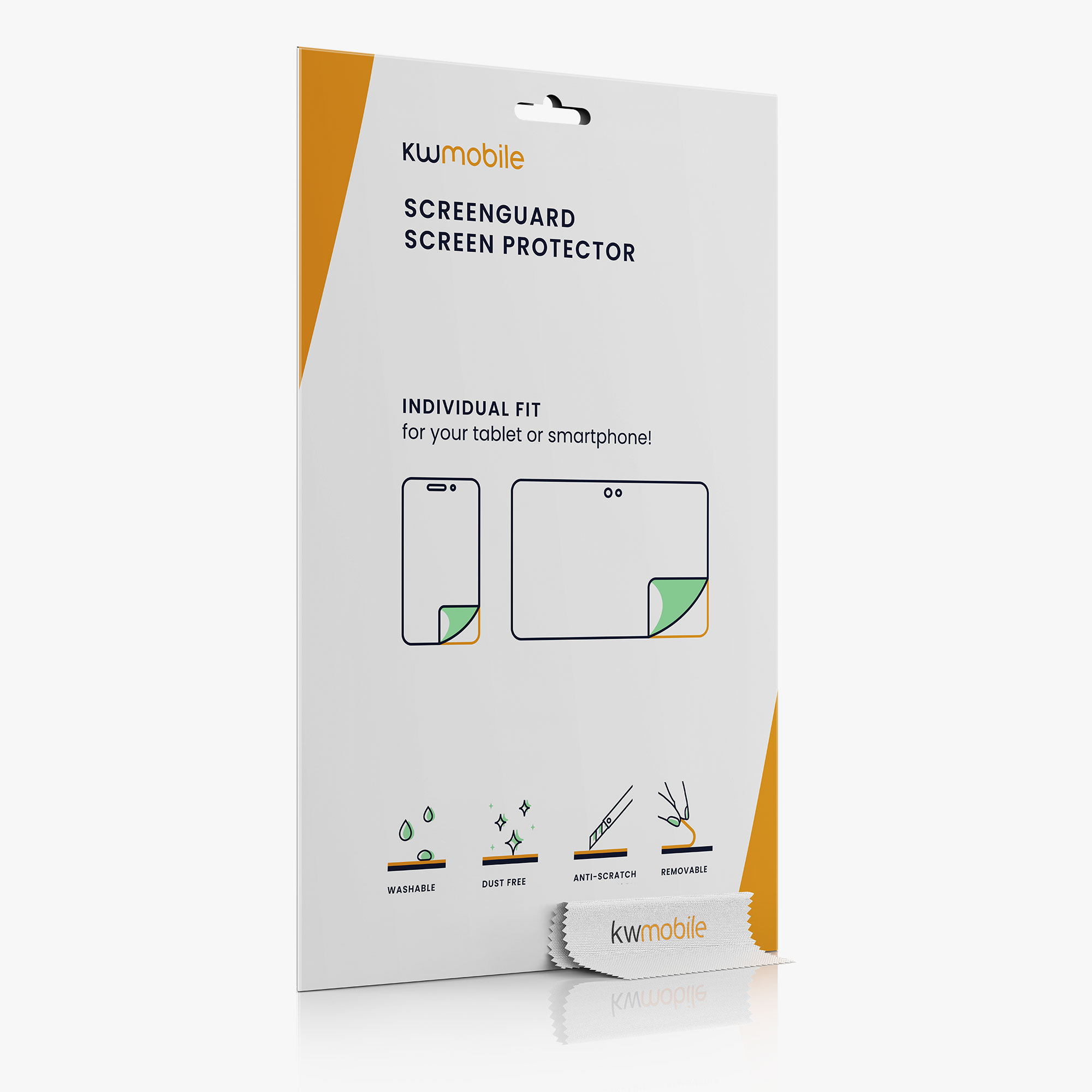 3x Ochranná fólie Withings Scanwatch 42mm kwmobile - transparentní