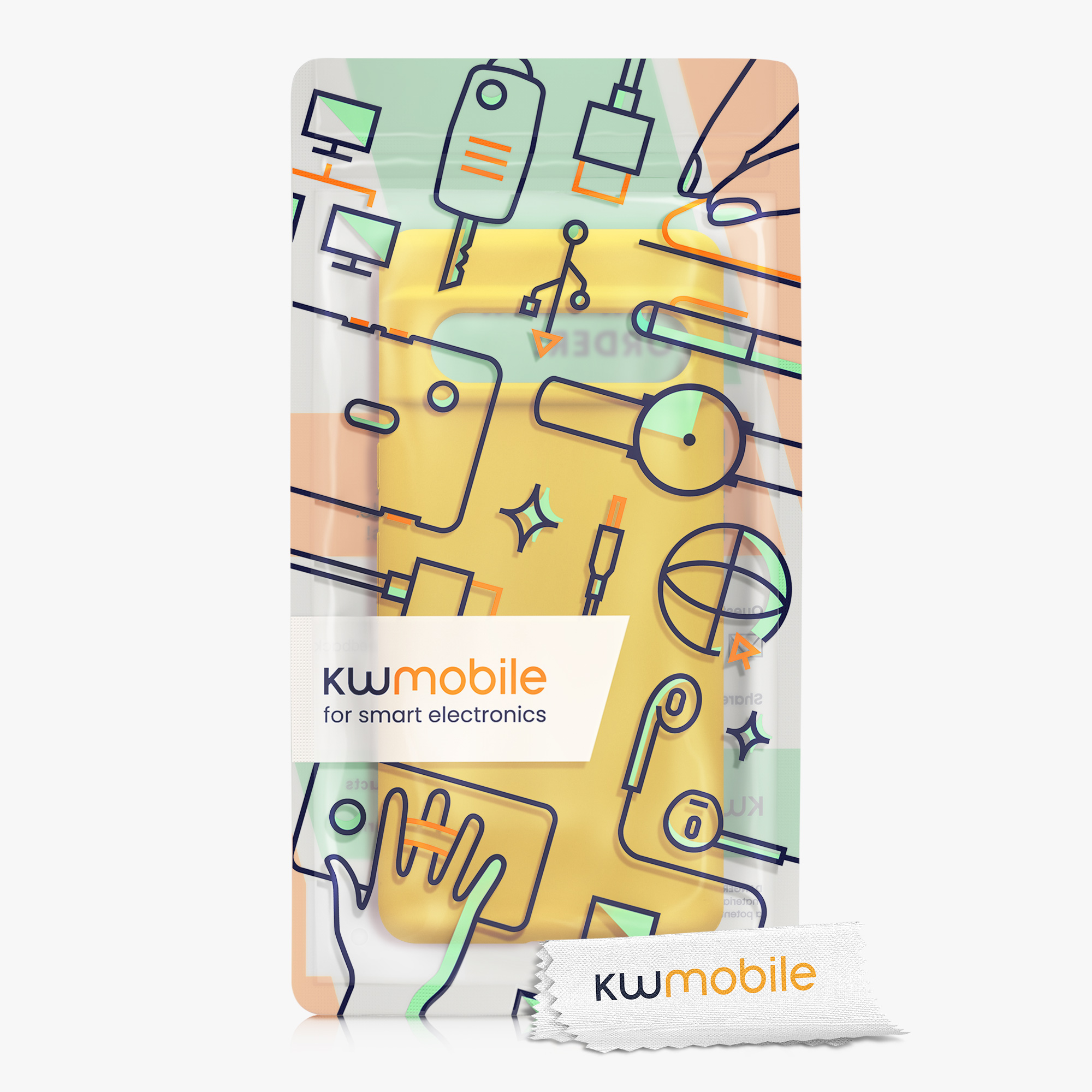 Silikonový kryt kwmobile pro Google Pixel 7 - žlutá