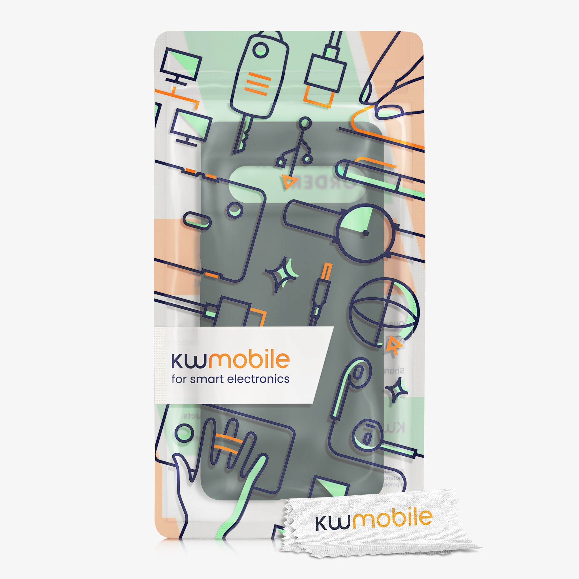 Silikonový kryt kwmobile pro Google Pixel 7 - zelená