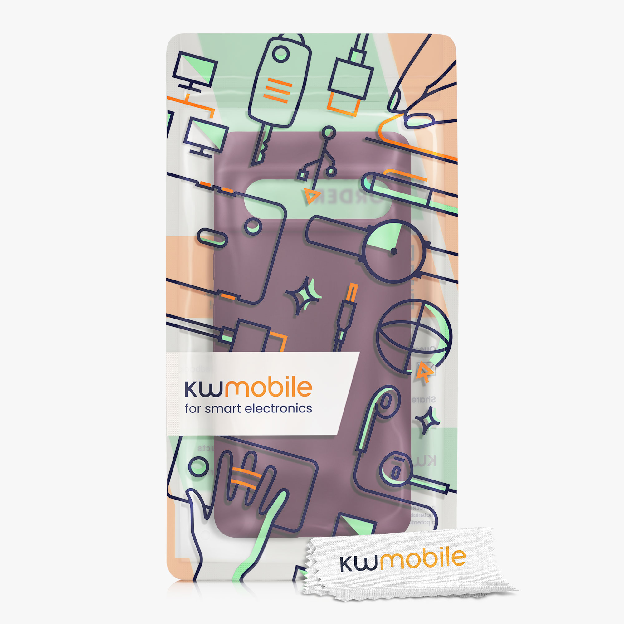 Silikonový kryt kwmobile pro Google Pixel 7 - vínově fialová