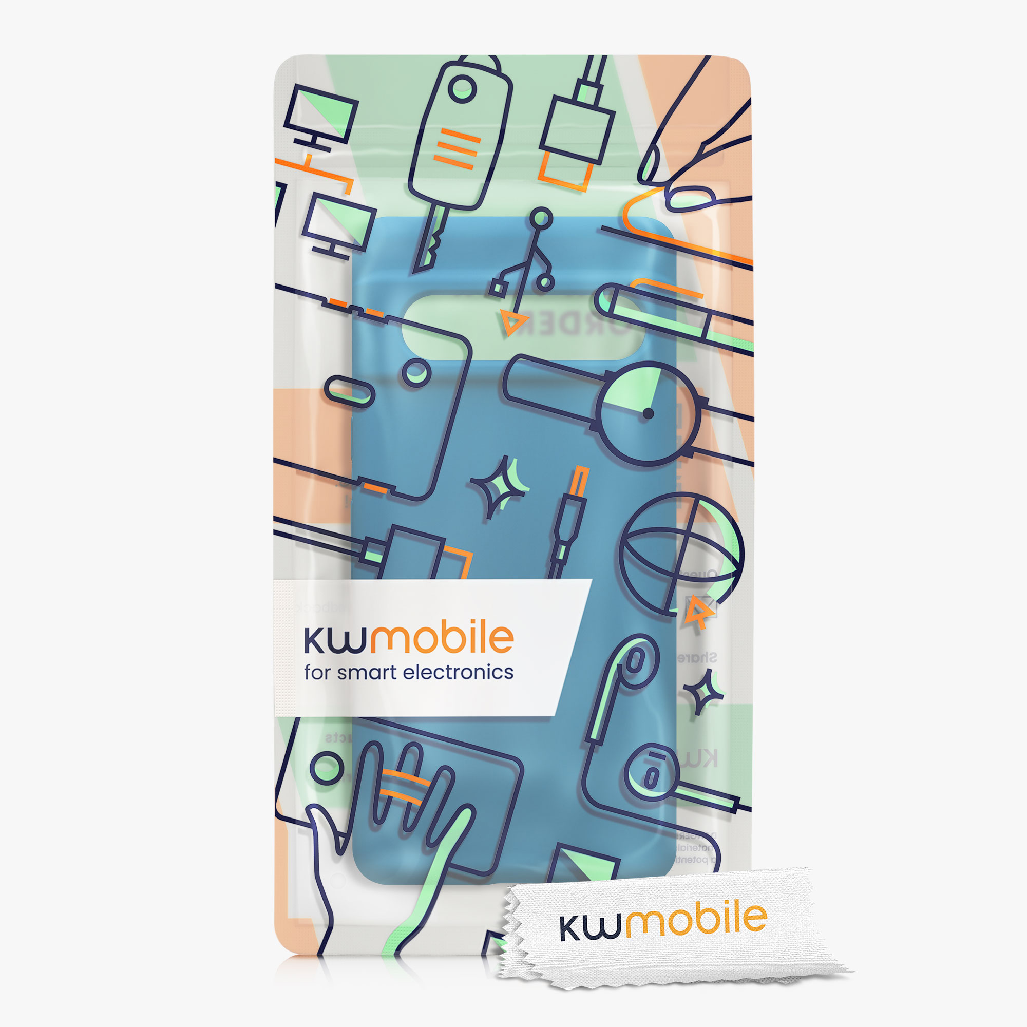 Silikonový kryt kwmobile pro Google Pixel 7 - caribbean blue