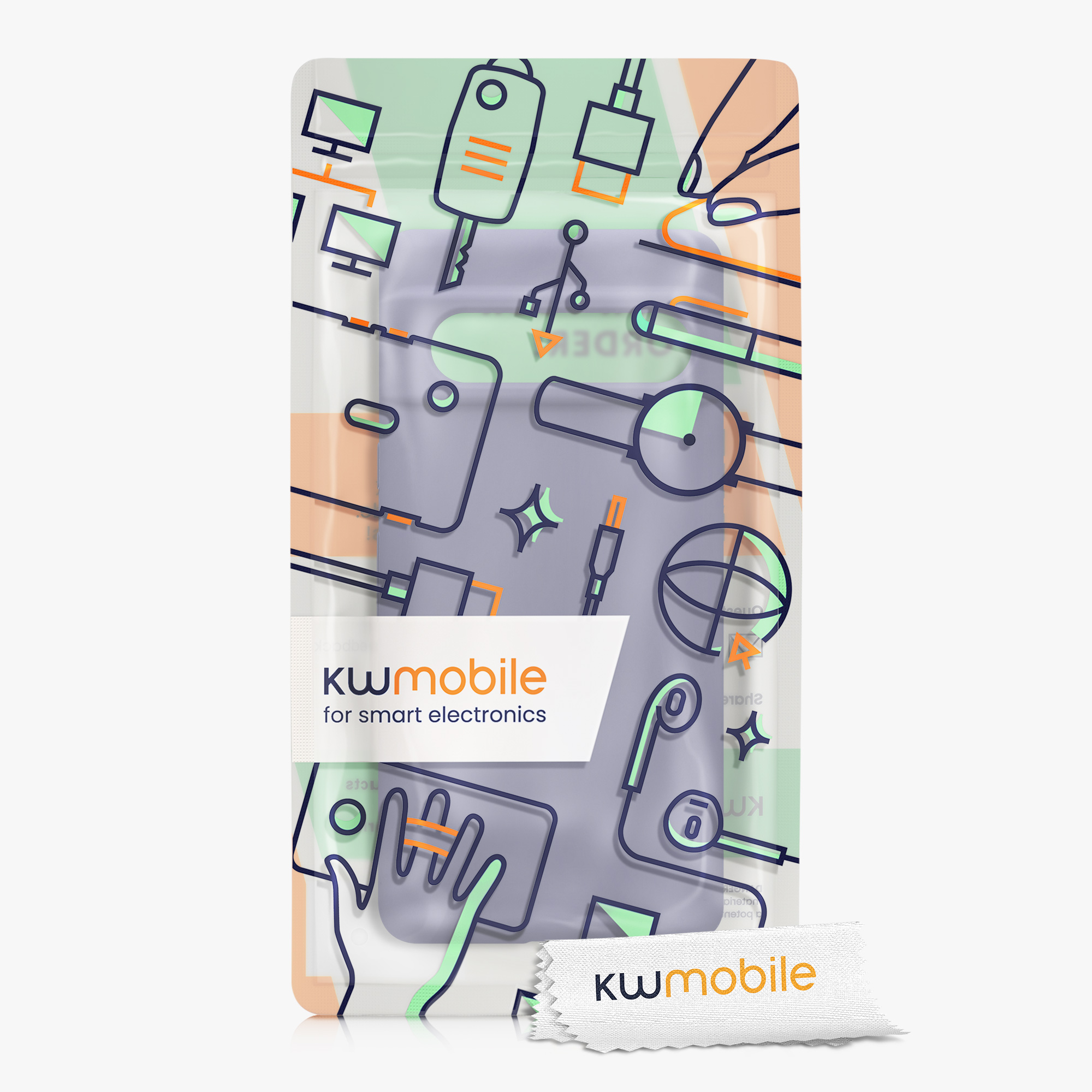 Silikonový kryt kwmobile pro Google Pixel 7 - levandulově šedá