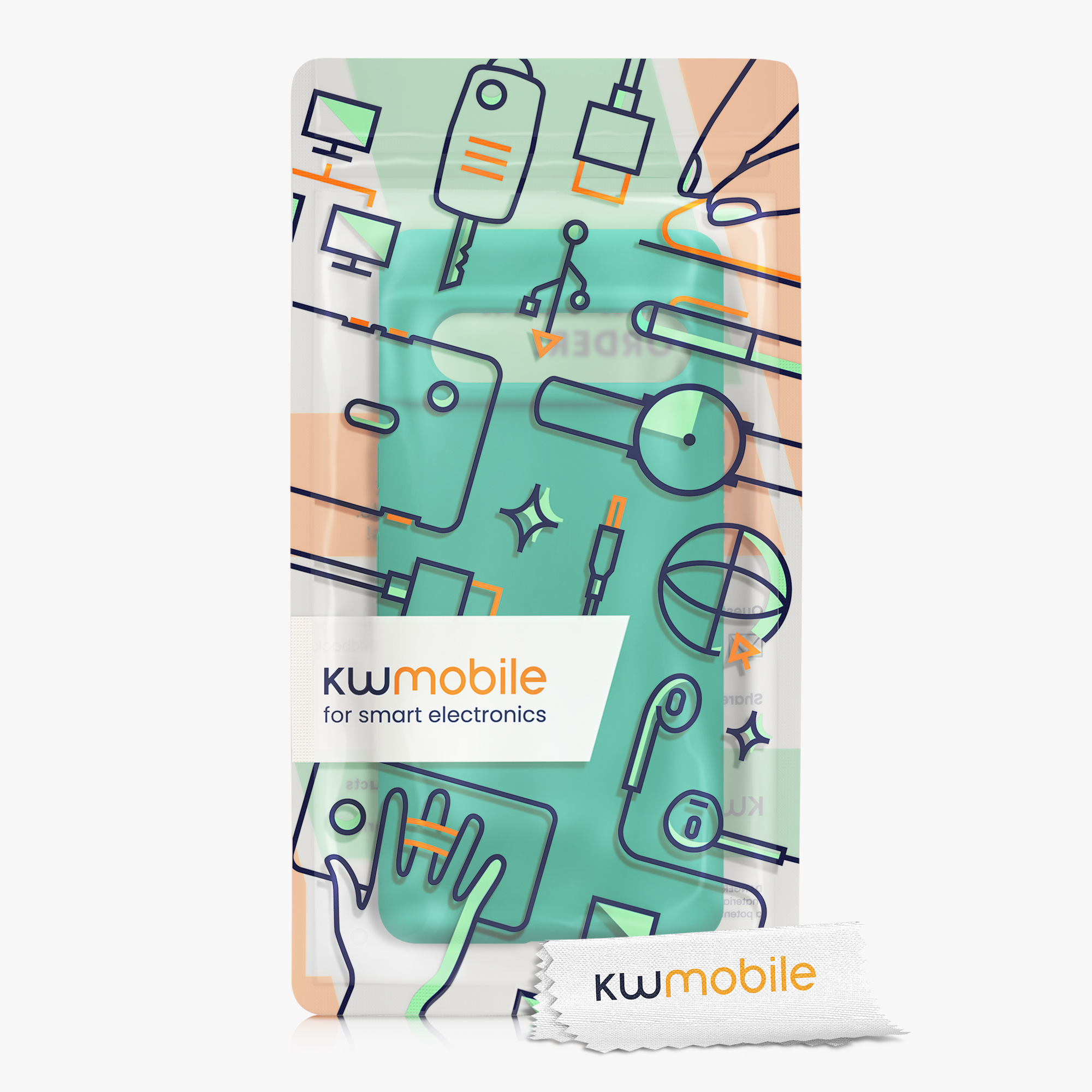 Silikonový kryt kwmobile pro Google Pixel 7 - zelená