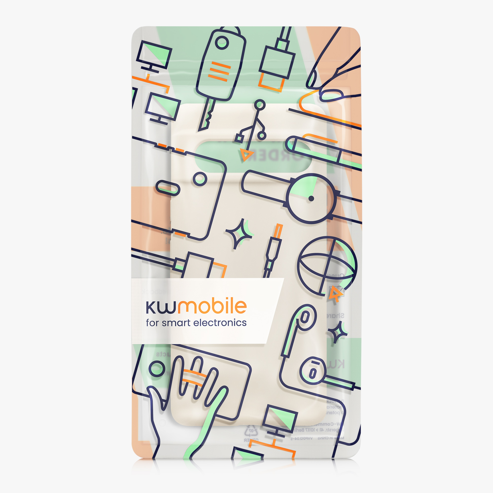 Silikonový kryt kwmobile pro Google Pixel 7 - krémová