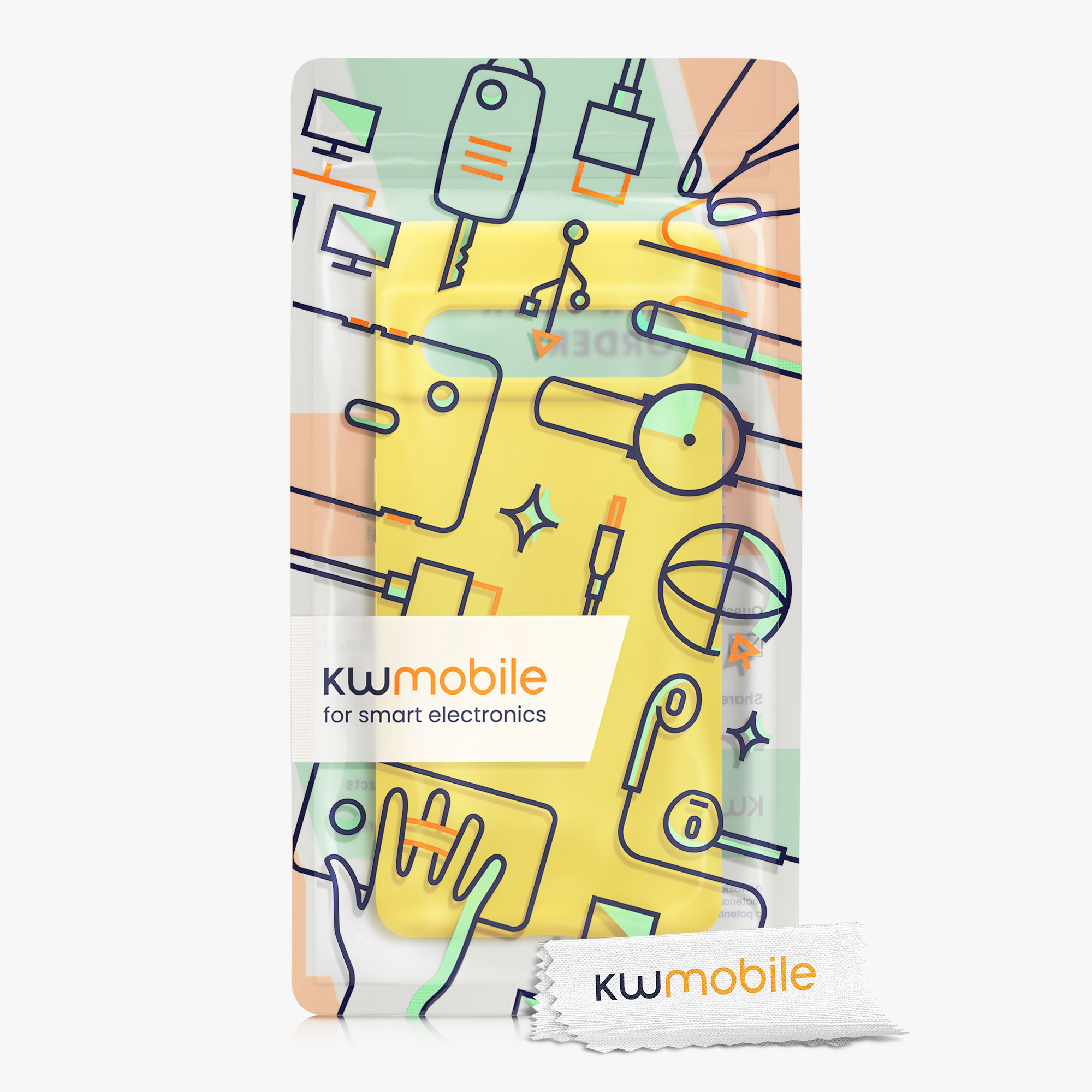 TPU kryt kwmobile Google Pixel 7 Pro - zářivě žlutý