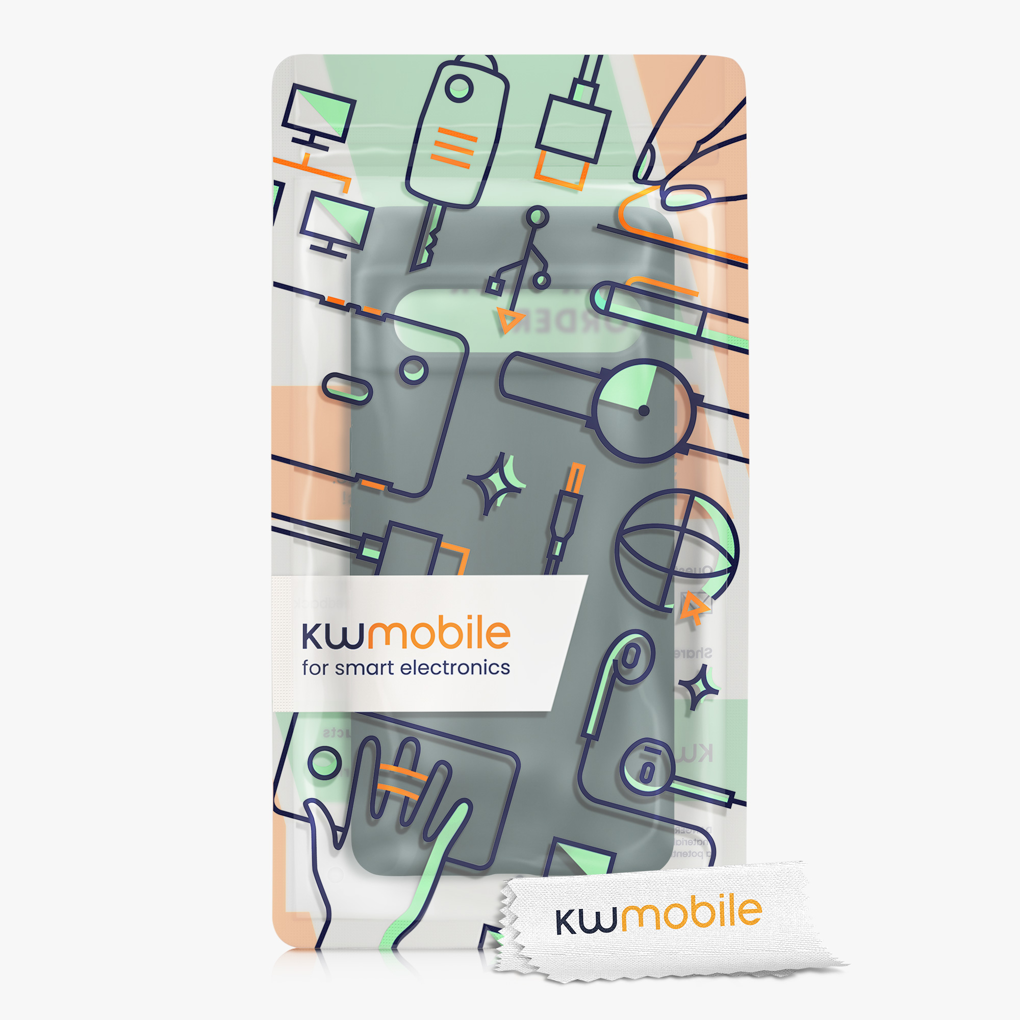 TPU kryt kwmobile Google Pixel 7 Pro - Blue Green