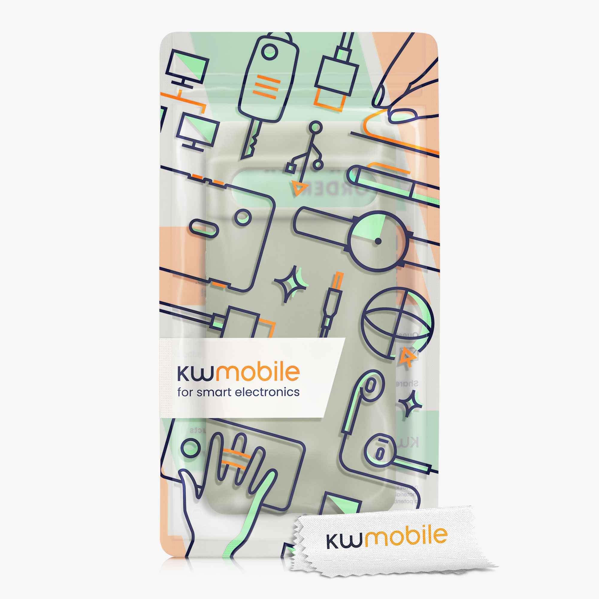 TPU kryt kwmobile Google Pixel 7 Pro - Gray Green