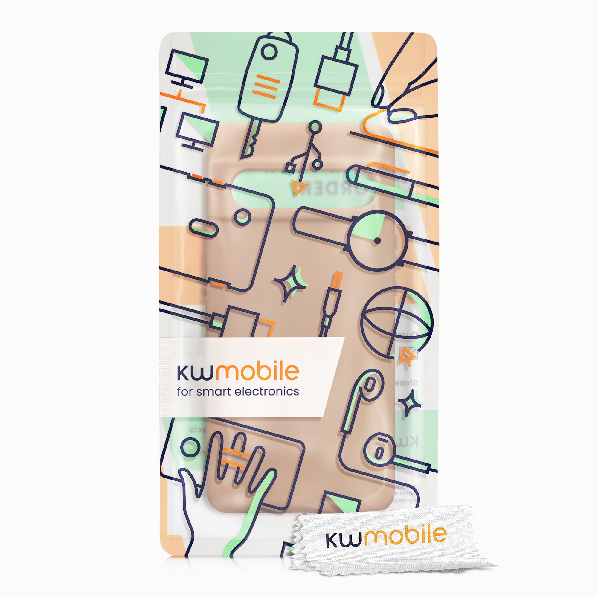 TPU kryt kwmobile Google Pixel 7 Pro - Cappuccino