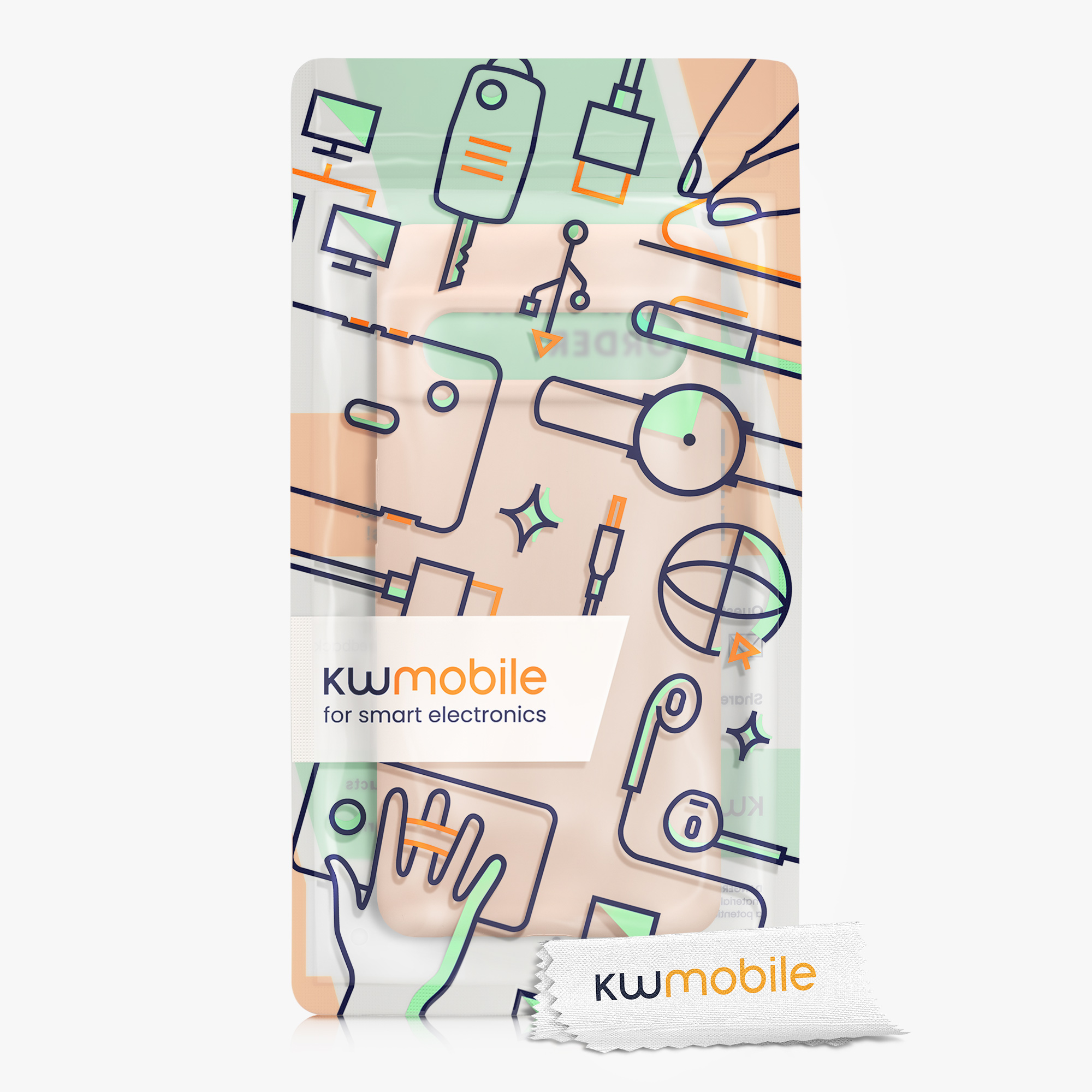 TPU kryt kwmobile Google Pixel 7 Pro - Pastel Peach