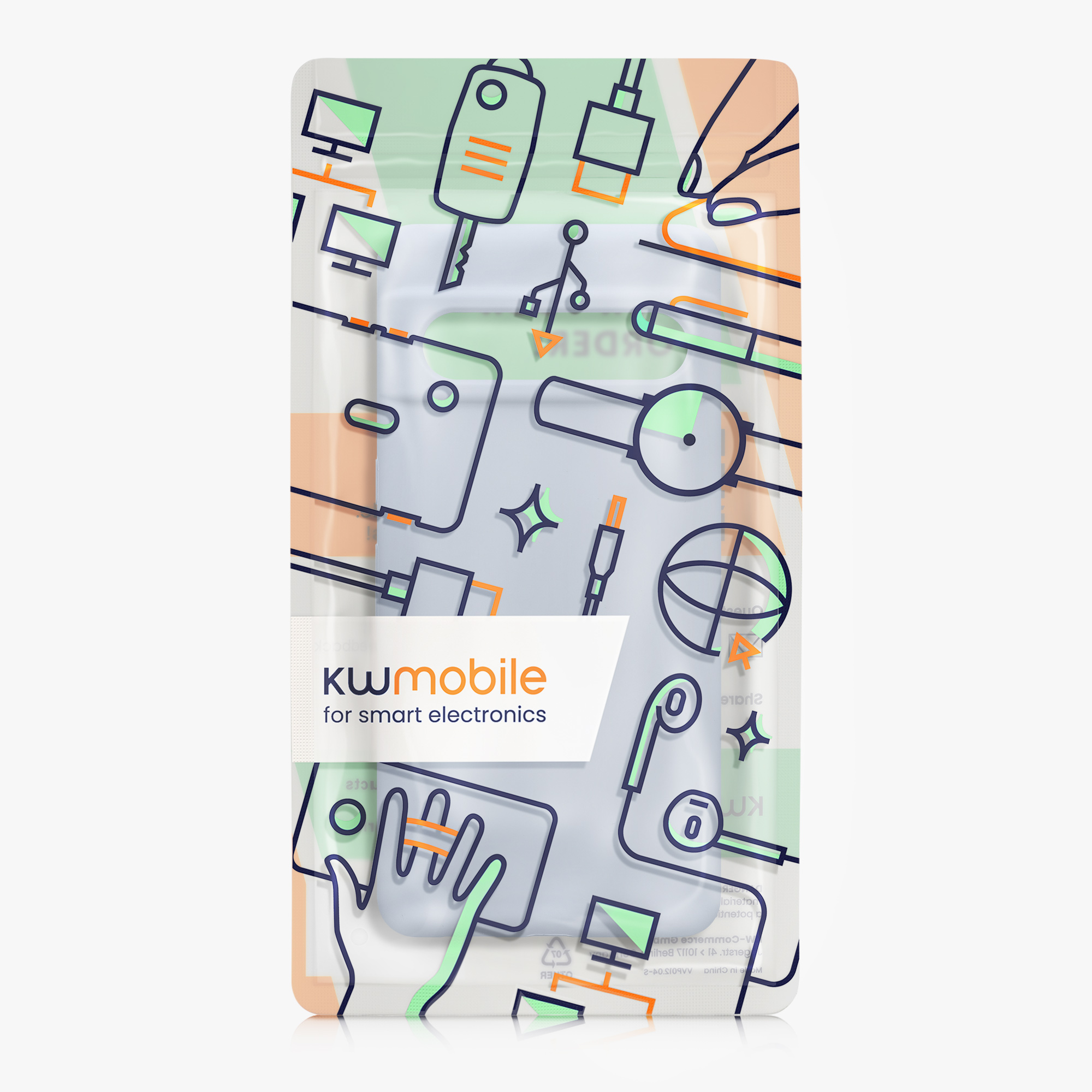 TPU kryt kwmobile Google Pixel 7 Pro - světle modrý matný
