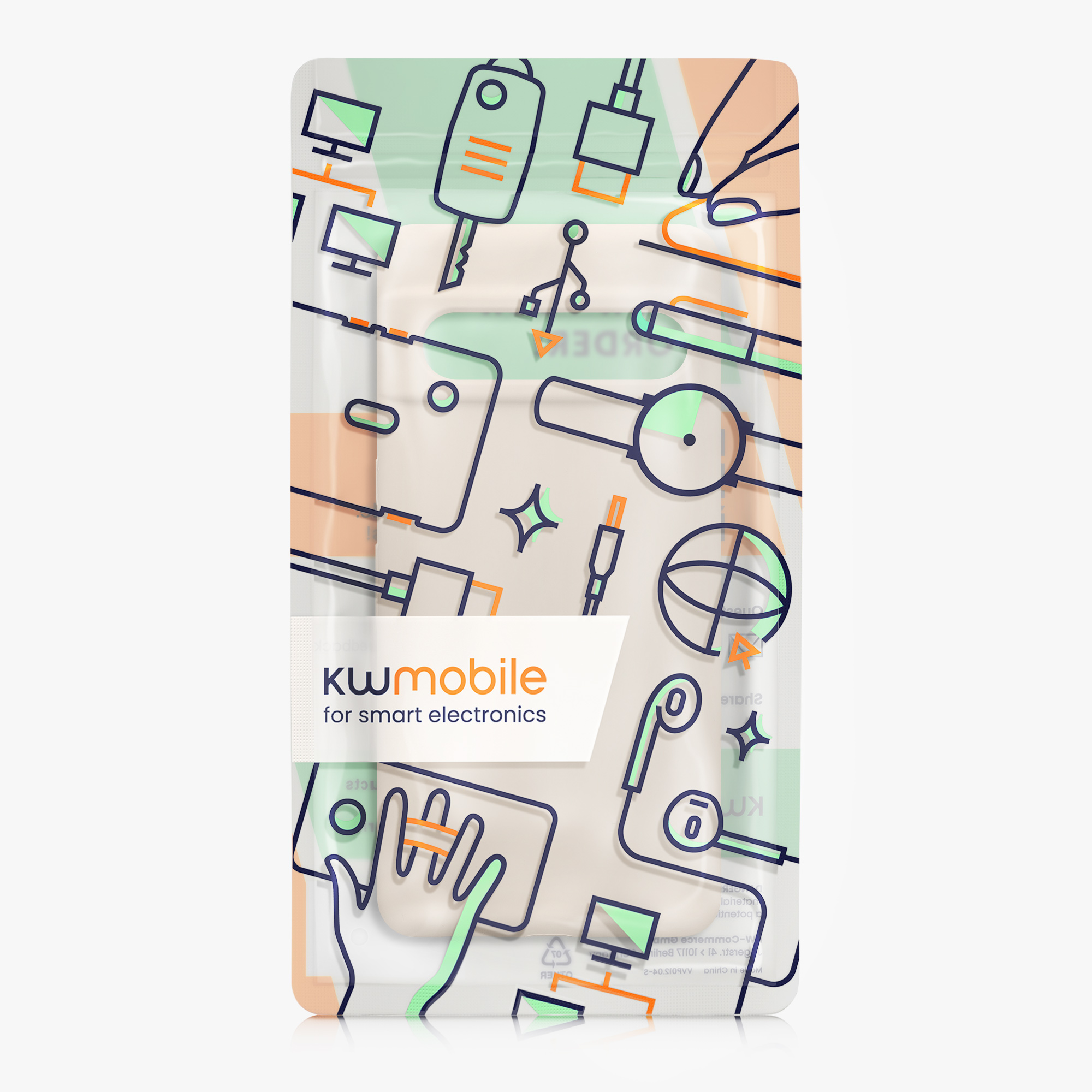TPU kryt kwmobile Google Pixel 7 Pro - krémový
