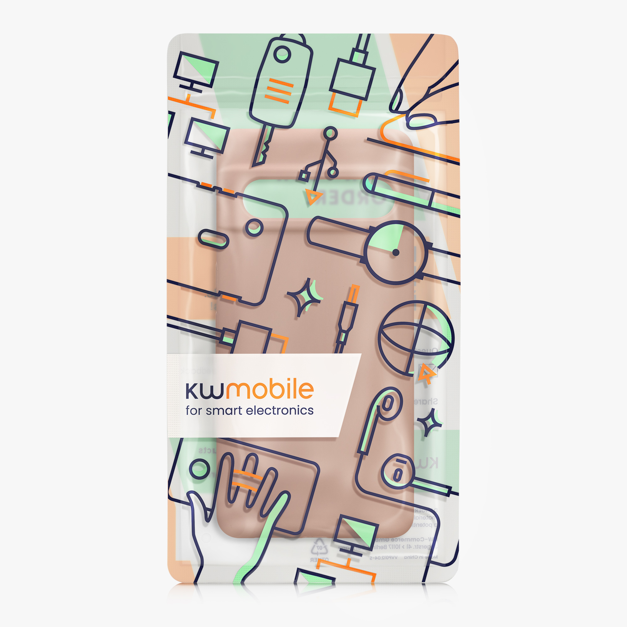 Silikonový kryt kwmobile pro Google Pixel 7 Pro - mocha