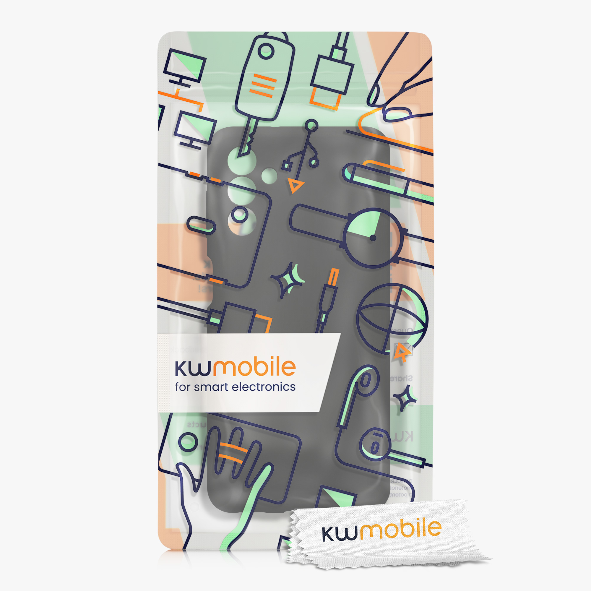 Kryt na mobil Samsung Galaxy A13 5G kwmobile slim matný TPU Černá