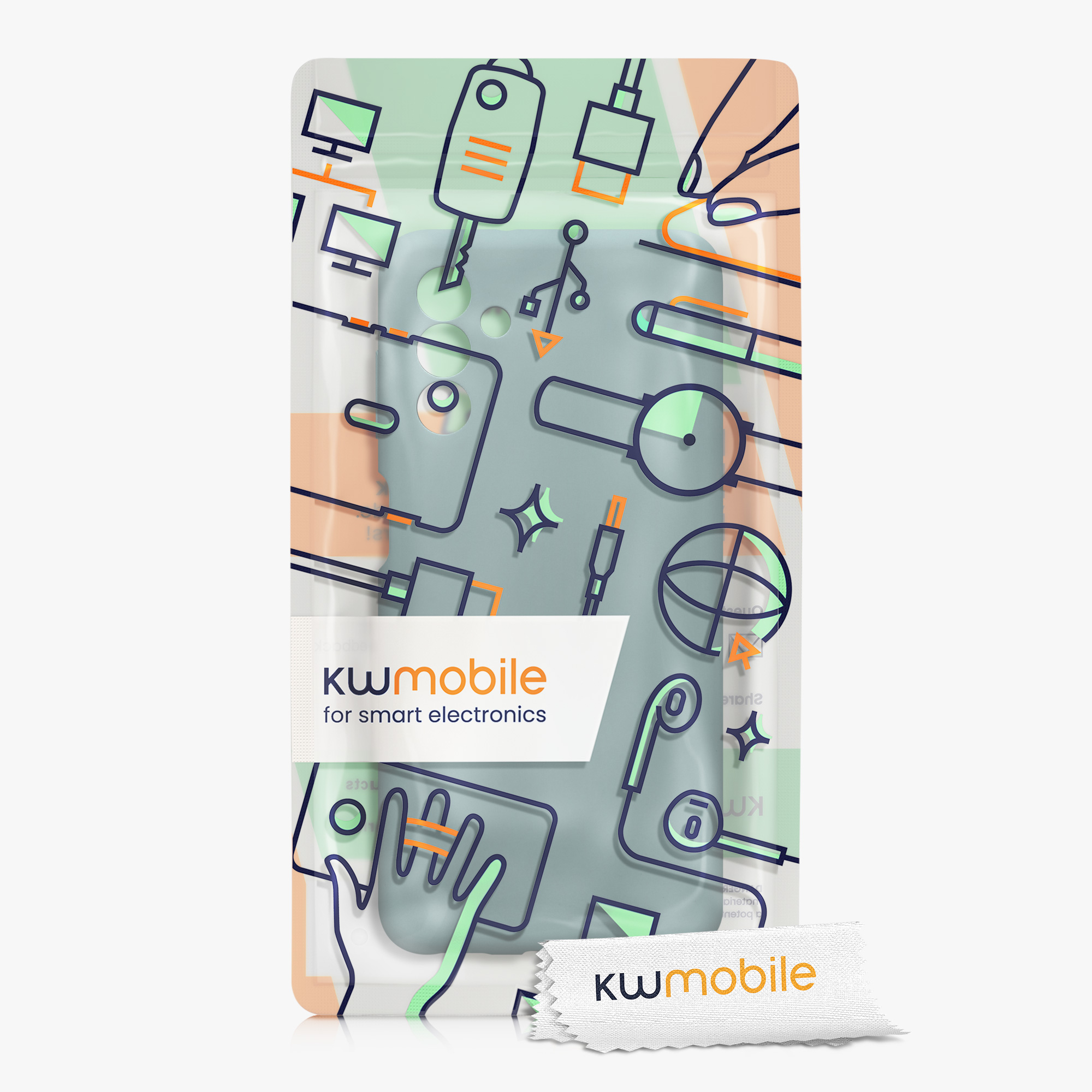 Kryt na mobil Samsung Galaxy A13 5G kwmobile slim matný TPU Arktická noc