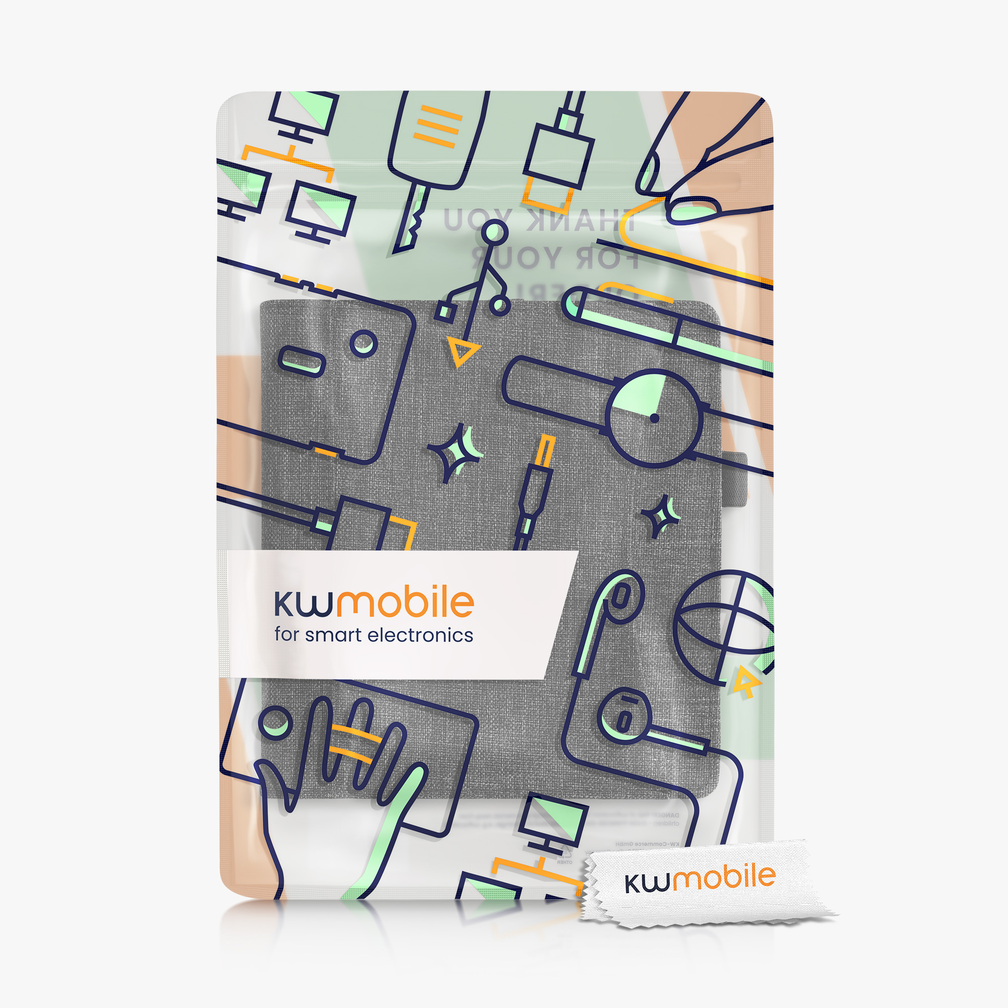 Pouzdro na čtečku kwmobile pro Amazon Kindle Oasis 10. Generation - tmavě šedá