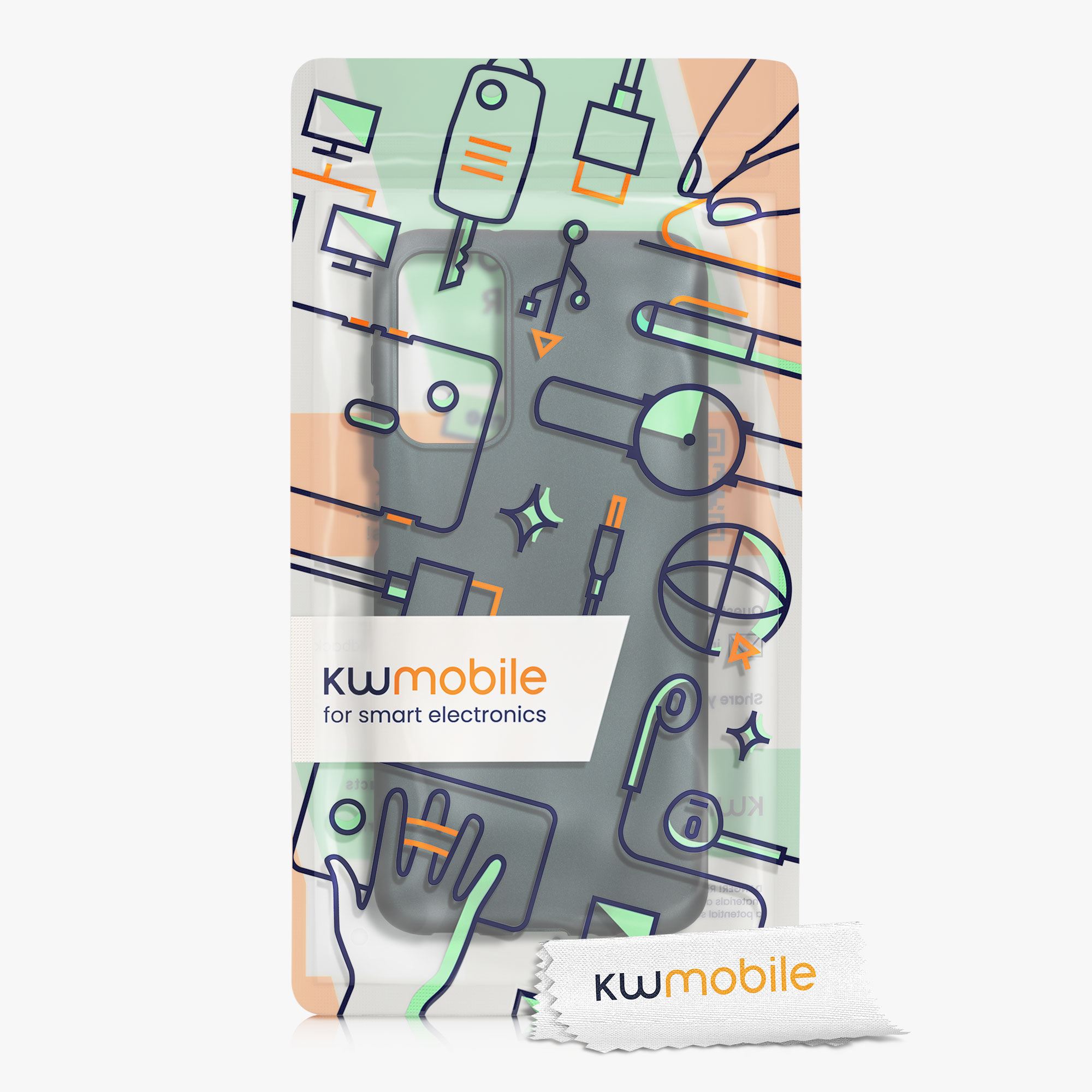 Metalický kryt na mobil Samsung Galaxy M13 kwmobile Metallic Teal