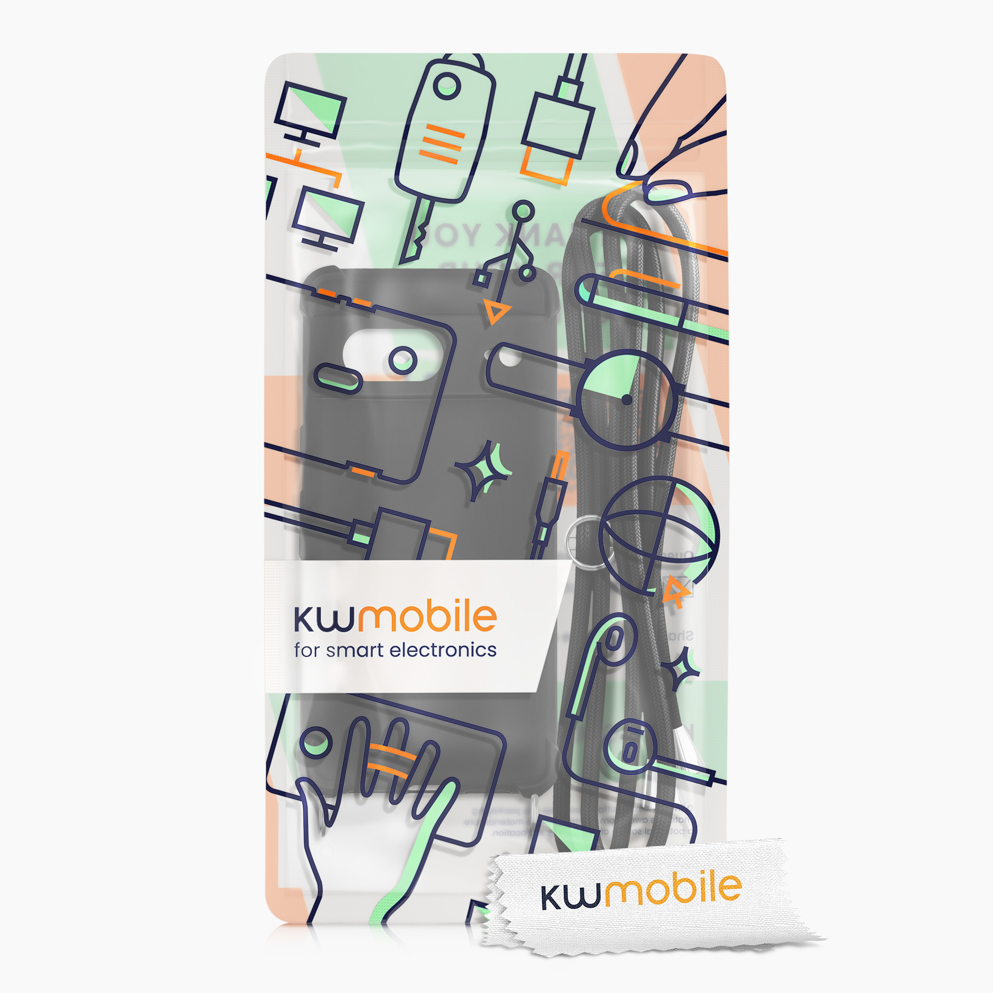 Crossbody kryt kwmobile pro Google Pixel 7 - černá