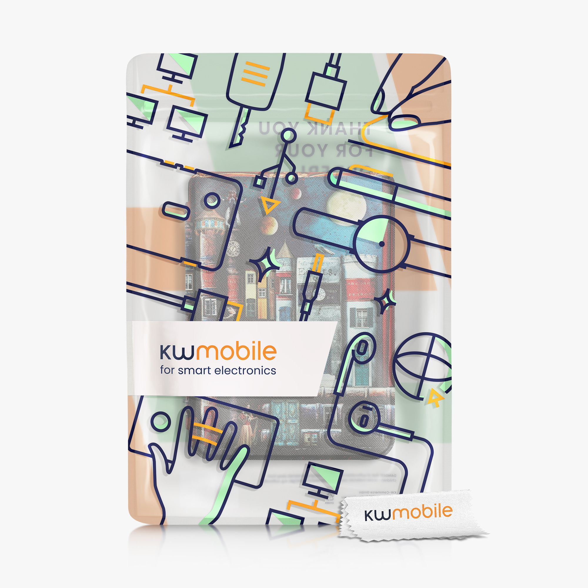 Flip pouzdro na čtečku s magnetem Kobo Clara 2E/Tolino Shine 4 Book City vícebarevné