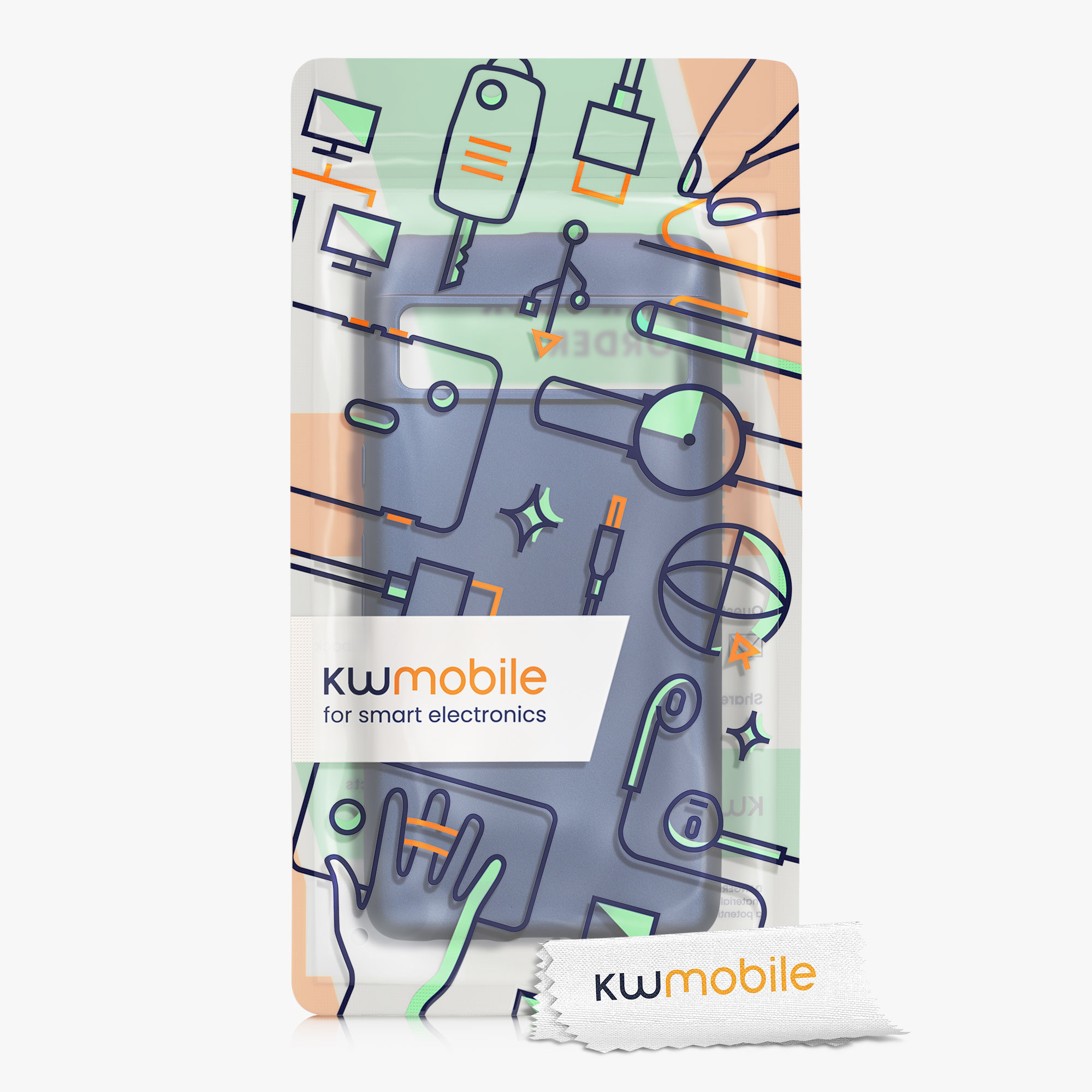 Metalický kryt kwmobile pro Google Pixel 7 - metalická modrá