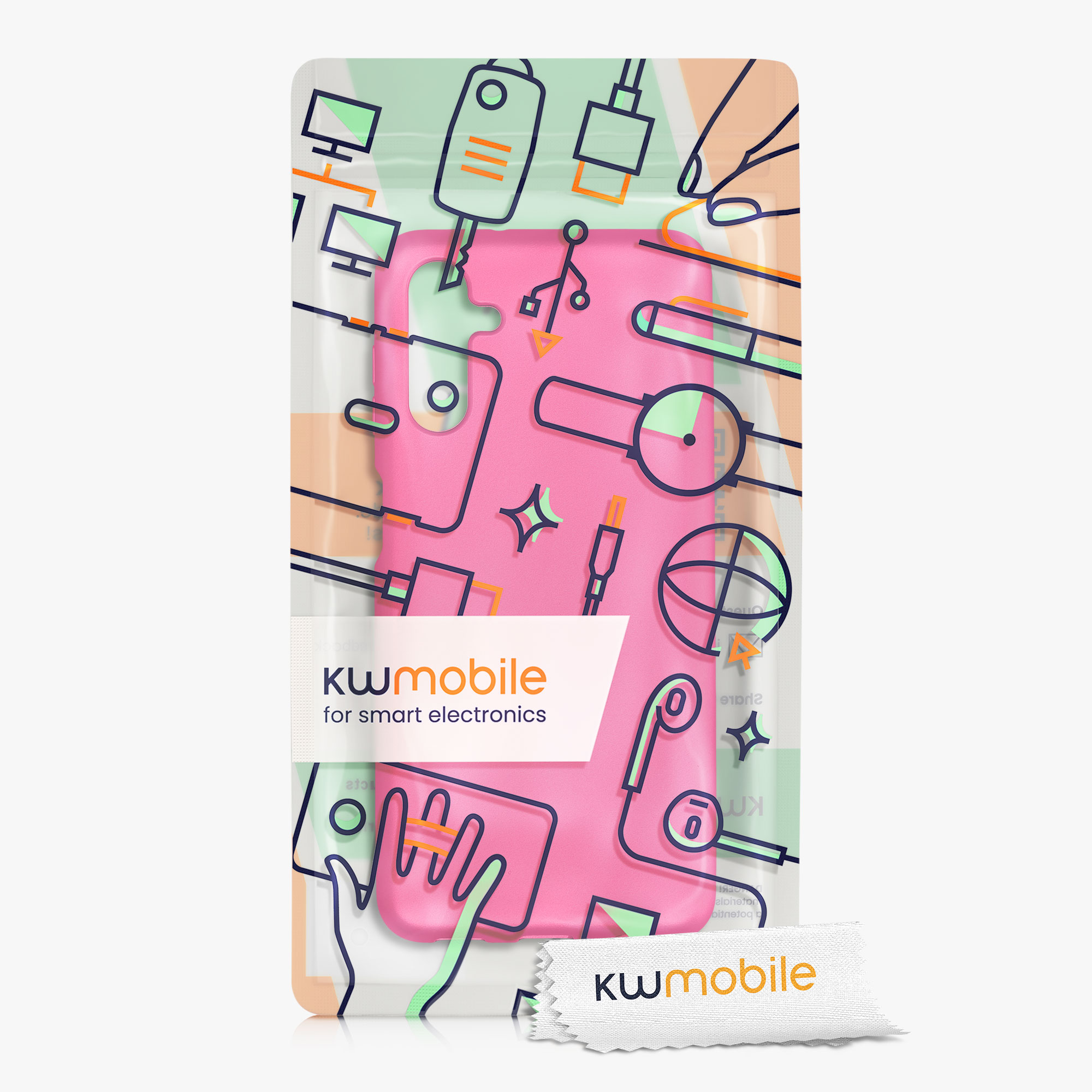 Kryt na mobil Samsung Galaxy A04s kwmobile Metallic metalicky růžový