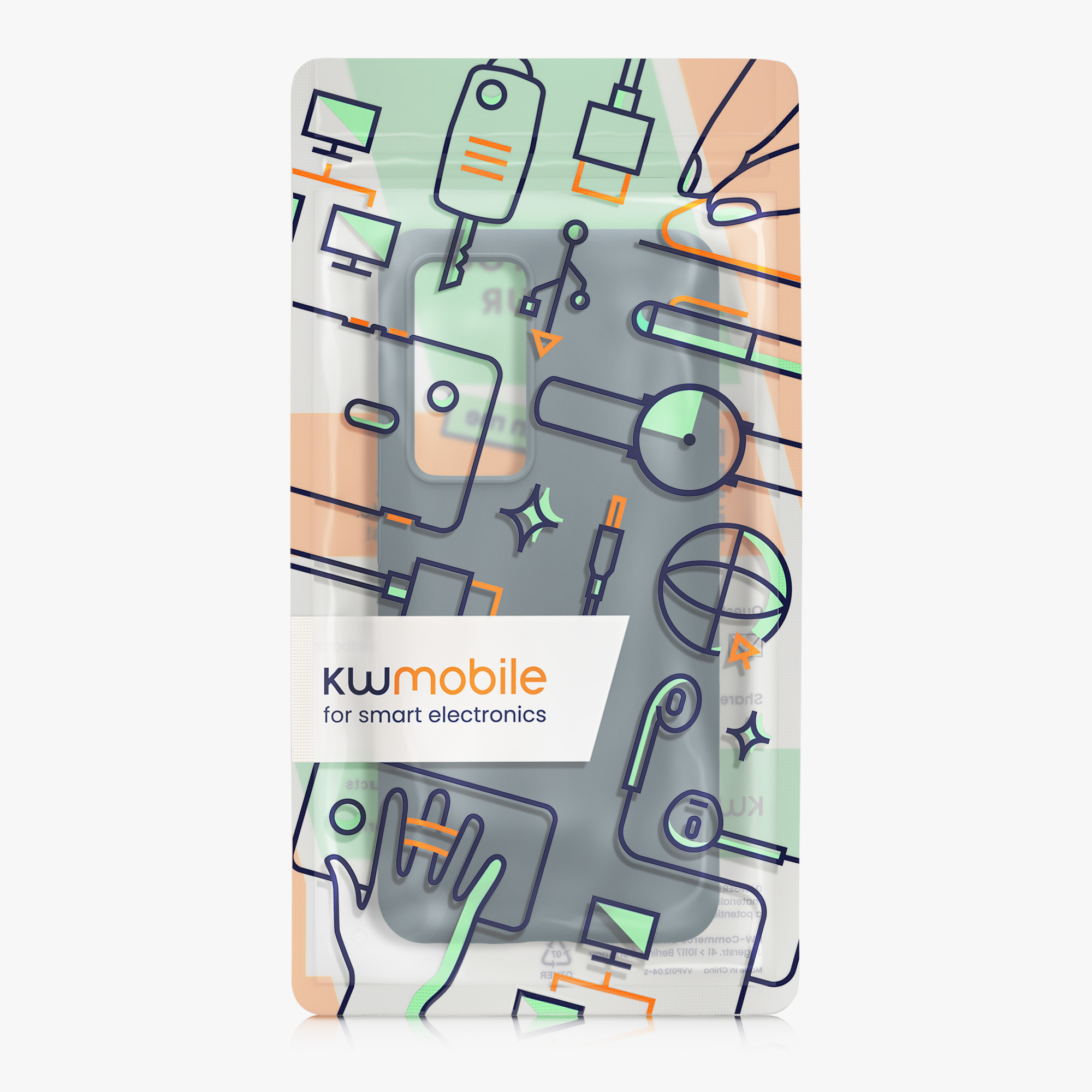 Kryt na mobil Xiaomi 12T / 12T Pro kwmobile tmavě břidlicová