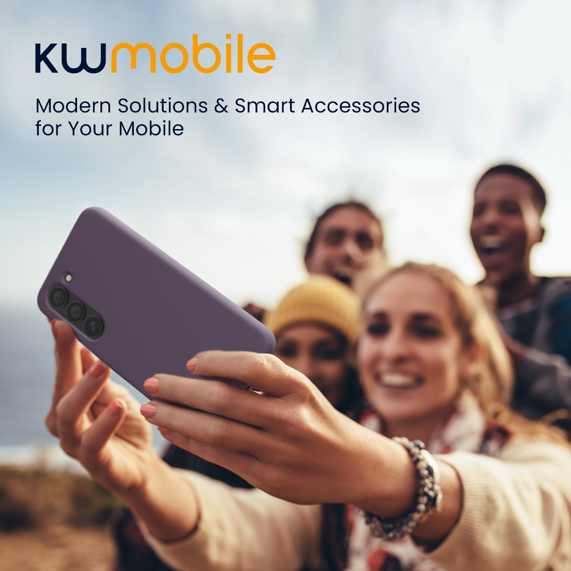 Silikonový kryt na mobil Galaxy S23 kwmobile Pale Iris