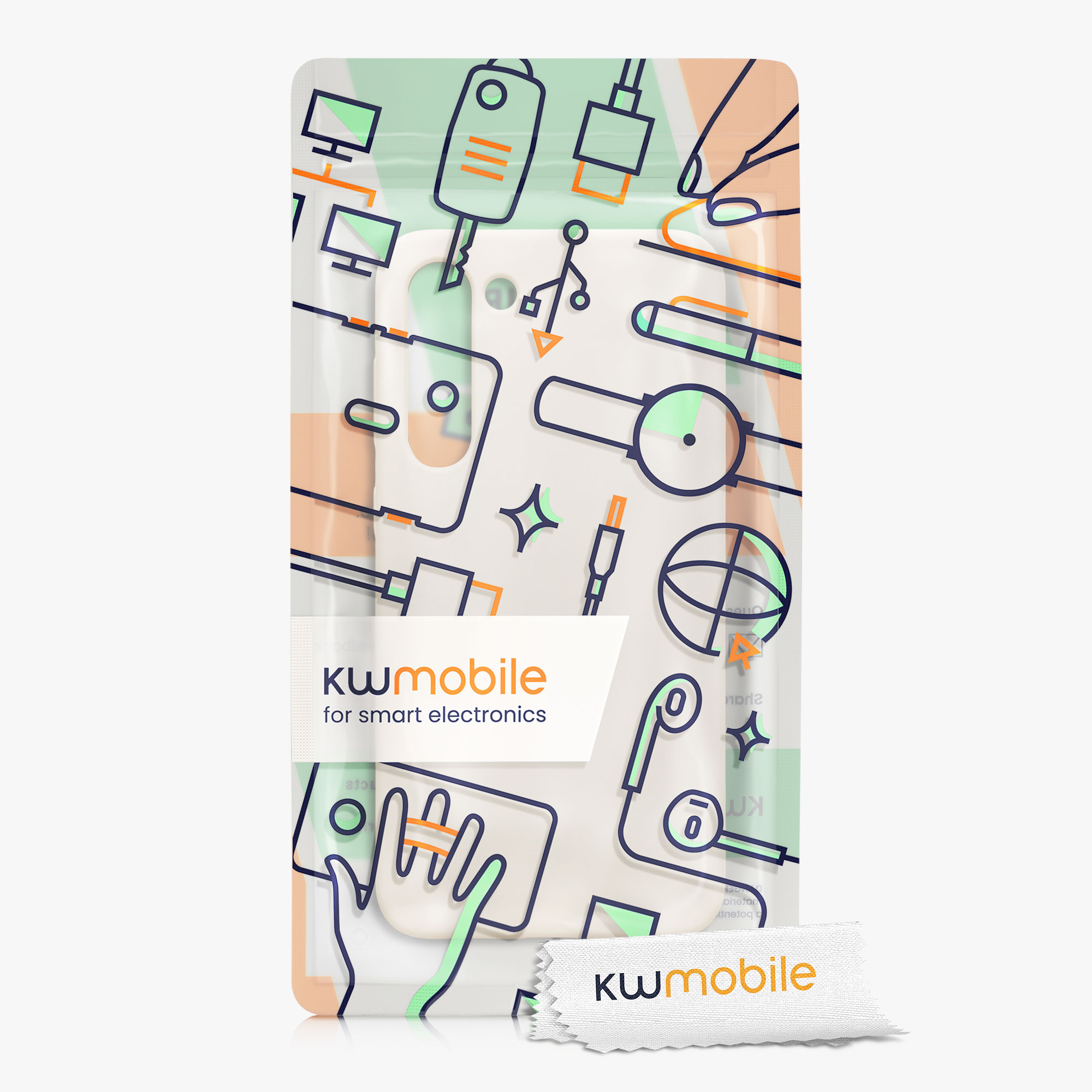 Silikonový kryt na mobil Galaxy S23 Plus kwmobile matně krémová