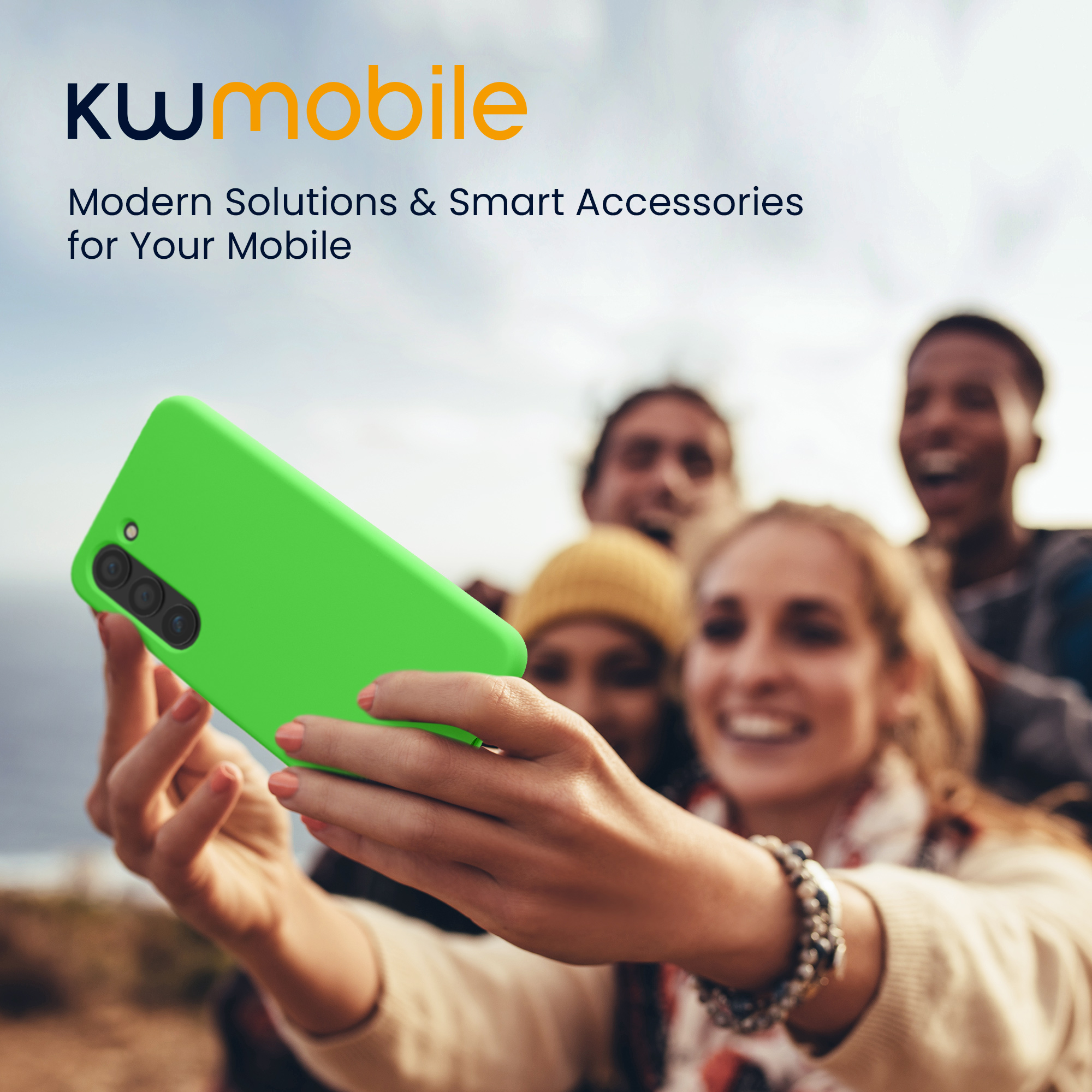 Silikonový kryt na mobil Galaxy S23 Plus kwmobile limetková zelená